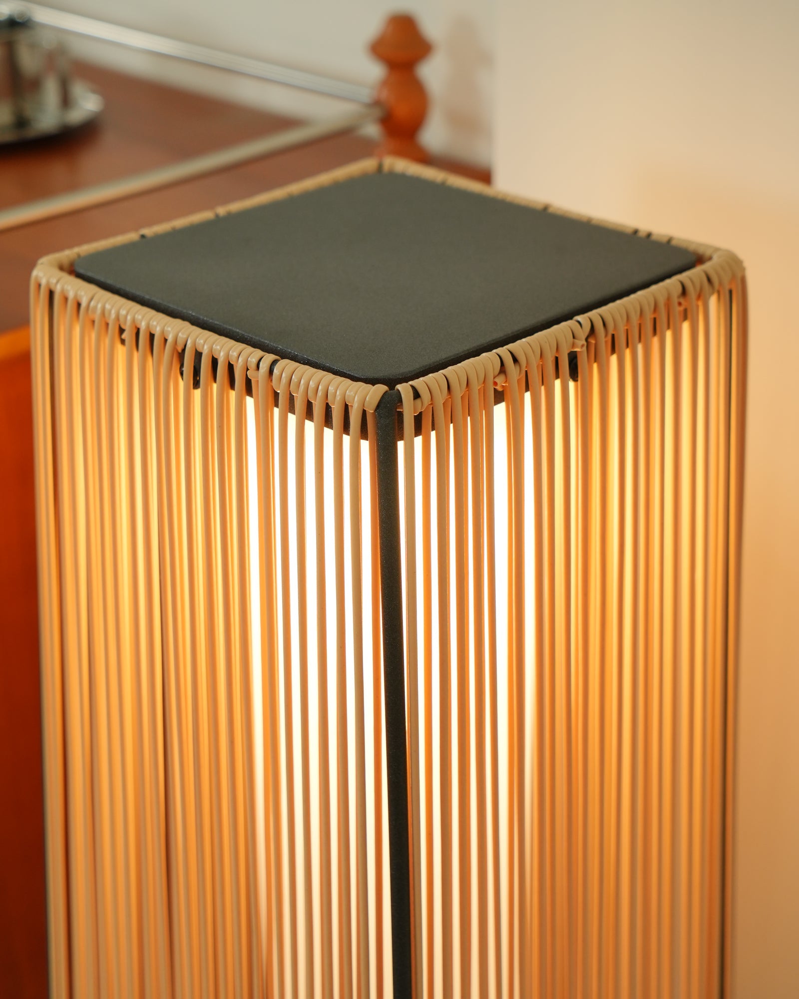 Plastic Rattan Outdoor Post Light - Blowlighting