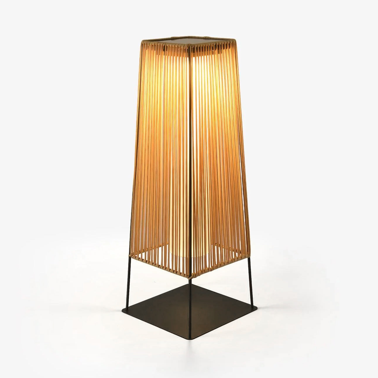 Plastic Rattan Outdoor Post Light - Blowlighting