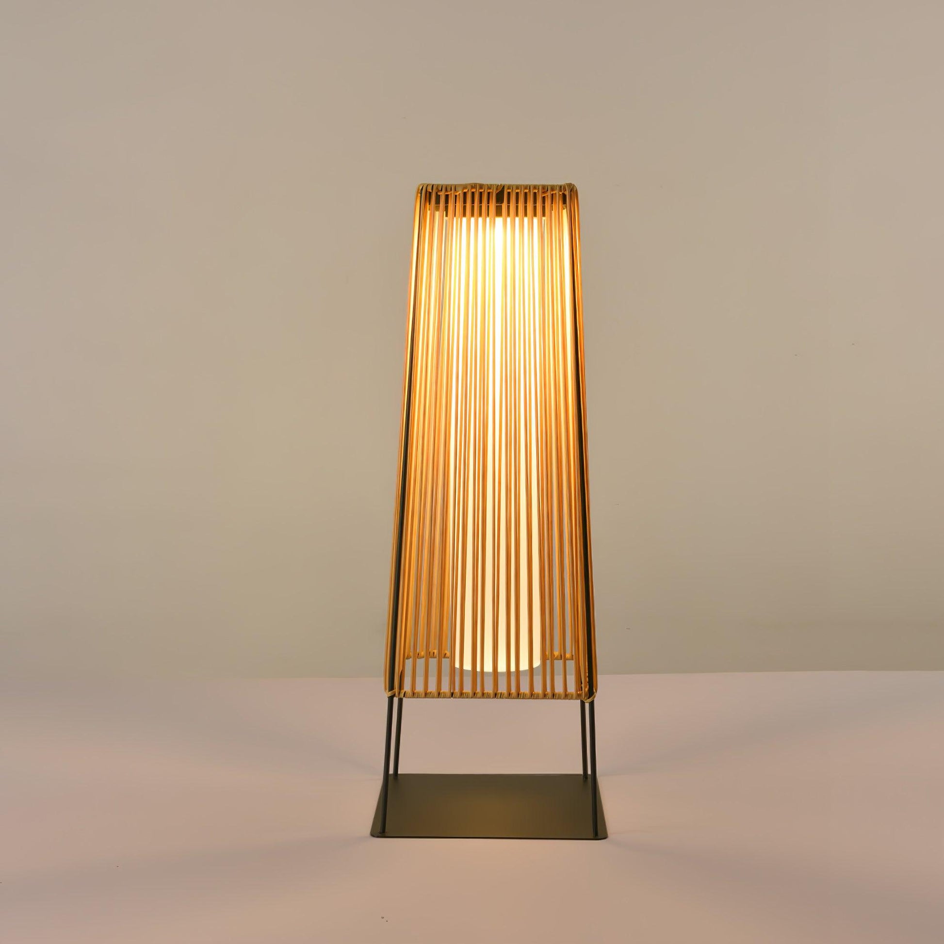 Plastic Rattan Outdoor Post Light - Blowlighting