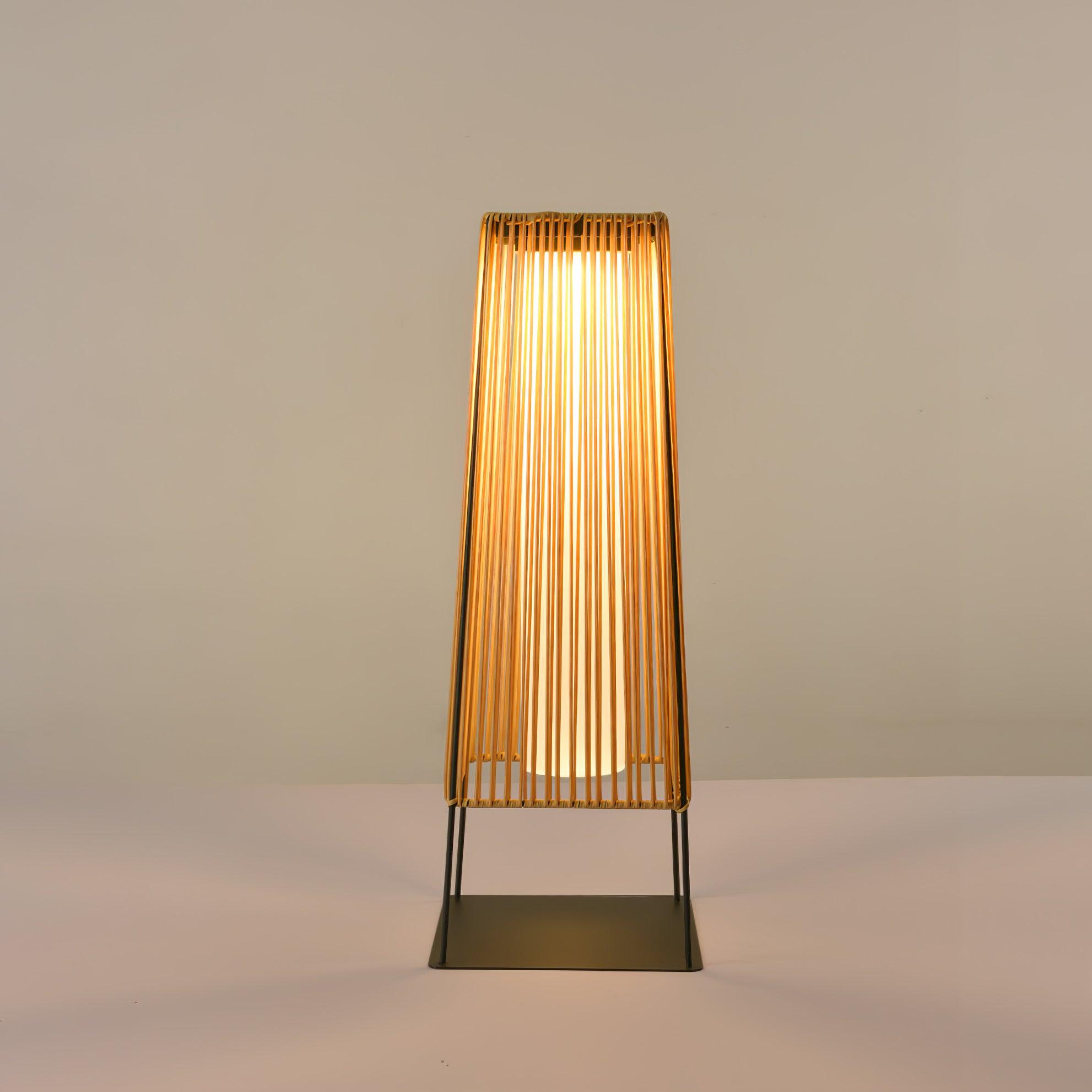 Plastic Rattan Outdoor Post Light - Blowlighting