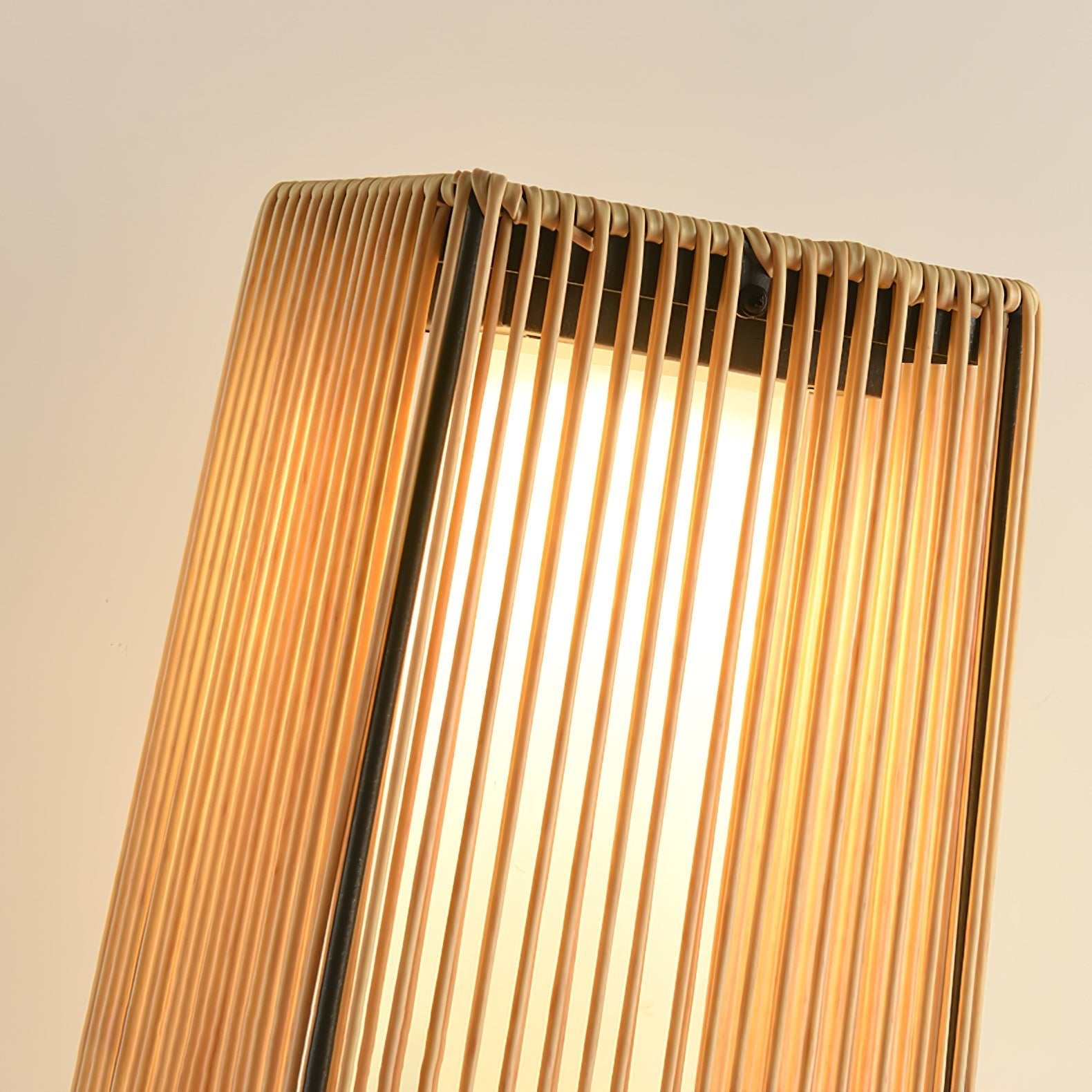 Plastic Rattan Outdoor Post Light - Blowlighting