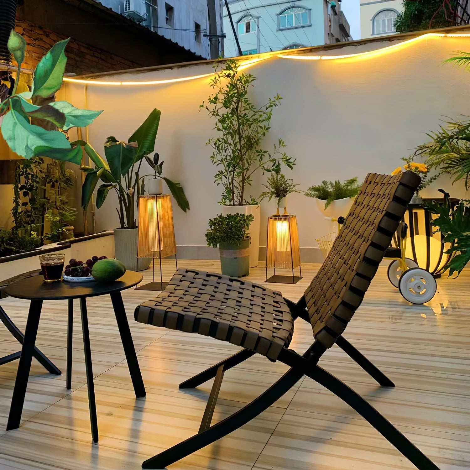 Plastic Rattan Outdoor Post Light - Blowlighting