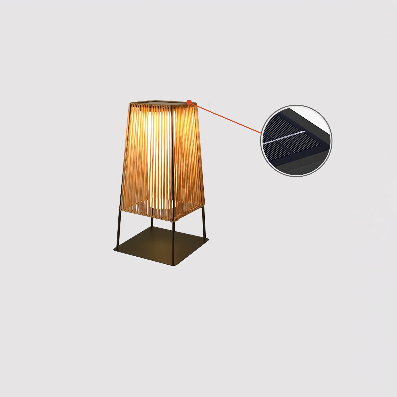 Plastic Rattan Outdoor Post Light - Blowlighting