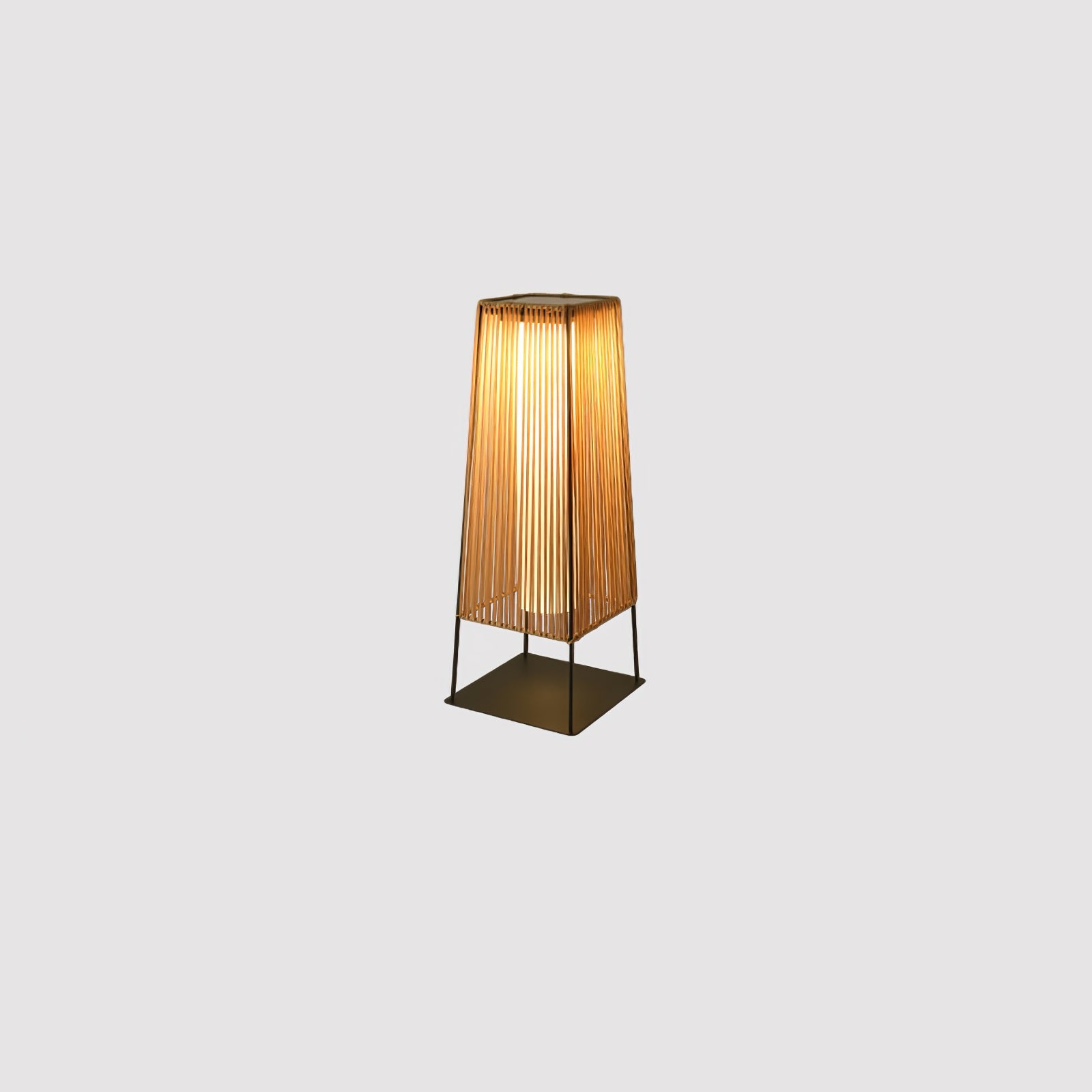 Plastic Rattan Outdoor Post Light - Blowlighting