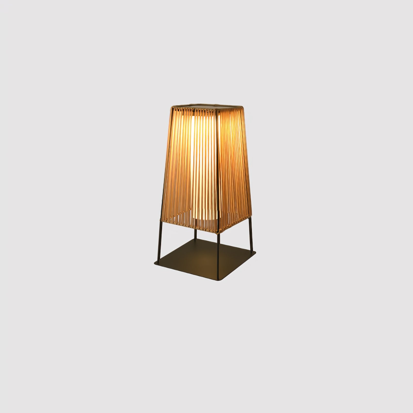 Plastic Rattan Outdoor Post Light - Blowlighting