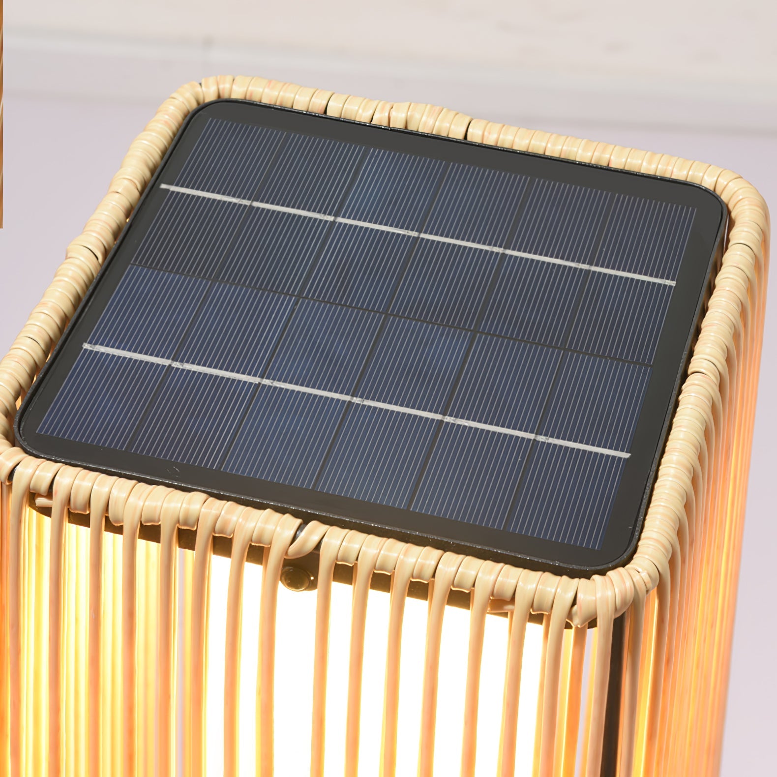 Plastic Rattan Outdoor Post Light - Blowlighting