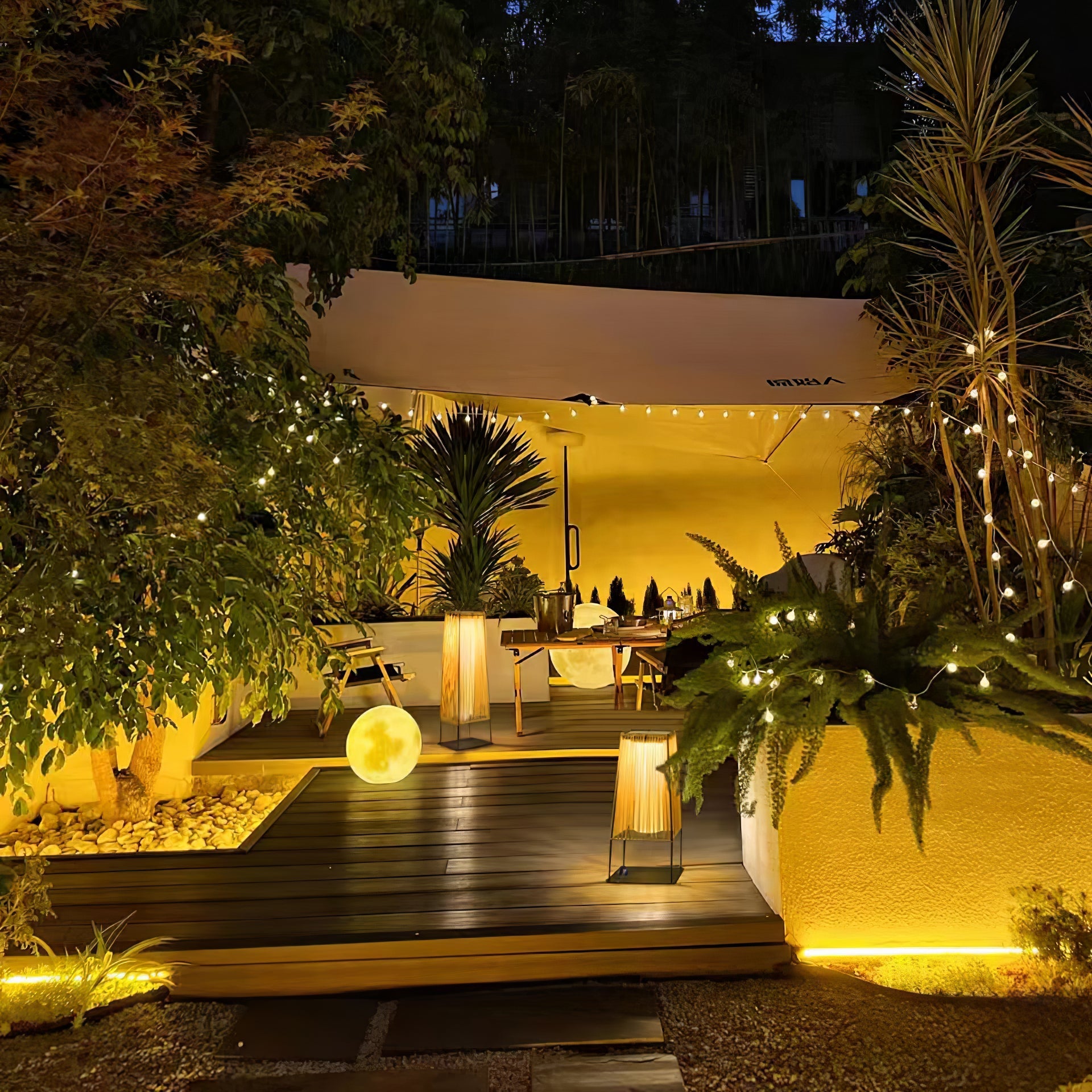 Plastic Rattan Outdoor Post Light - Blowlighting