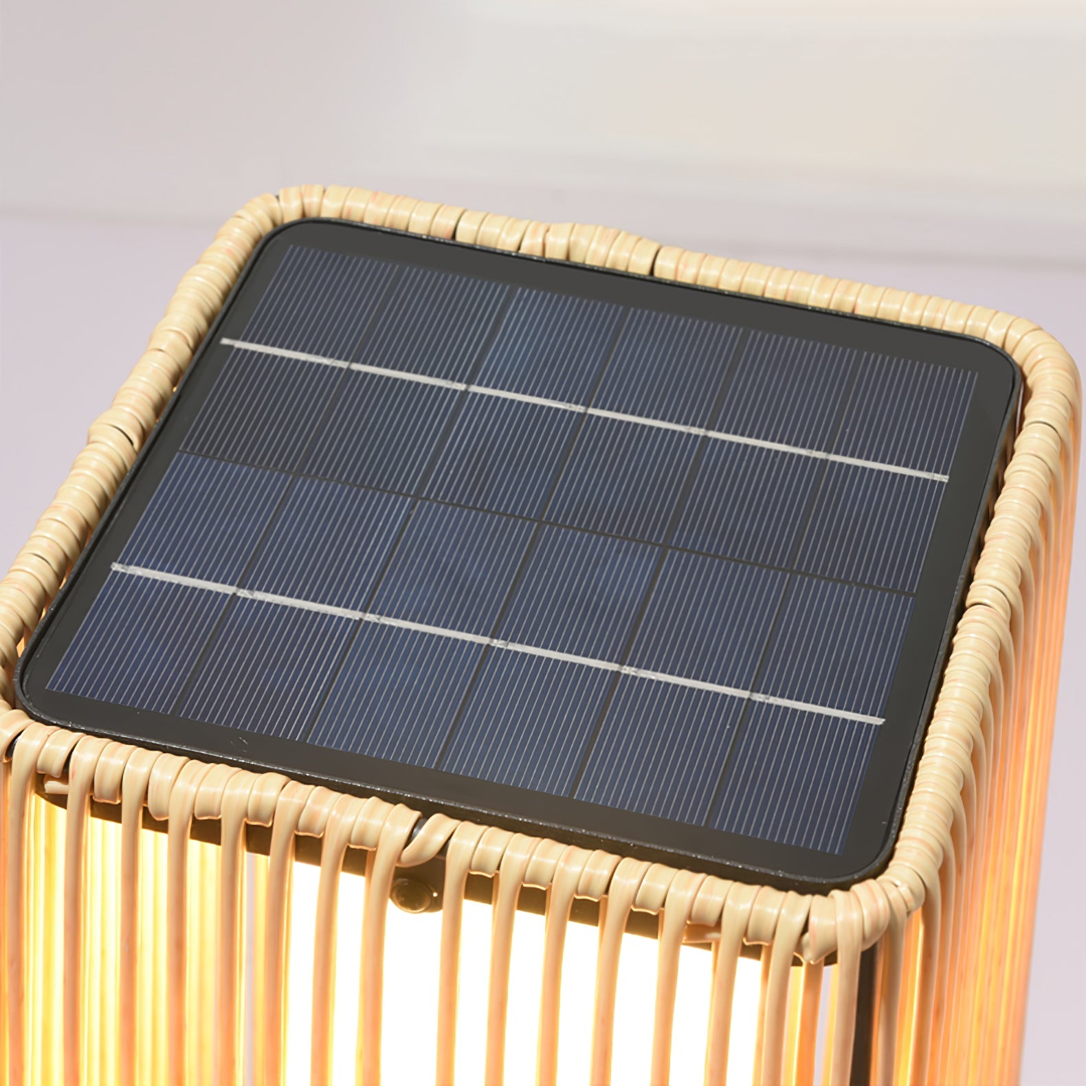 Plastic Rattan Outdoor Post Light - Blowlighting