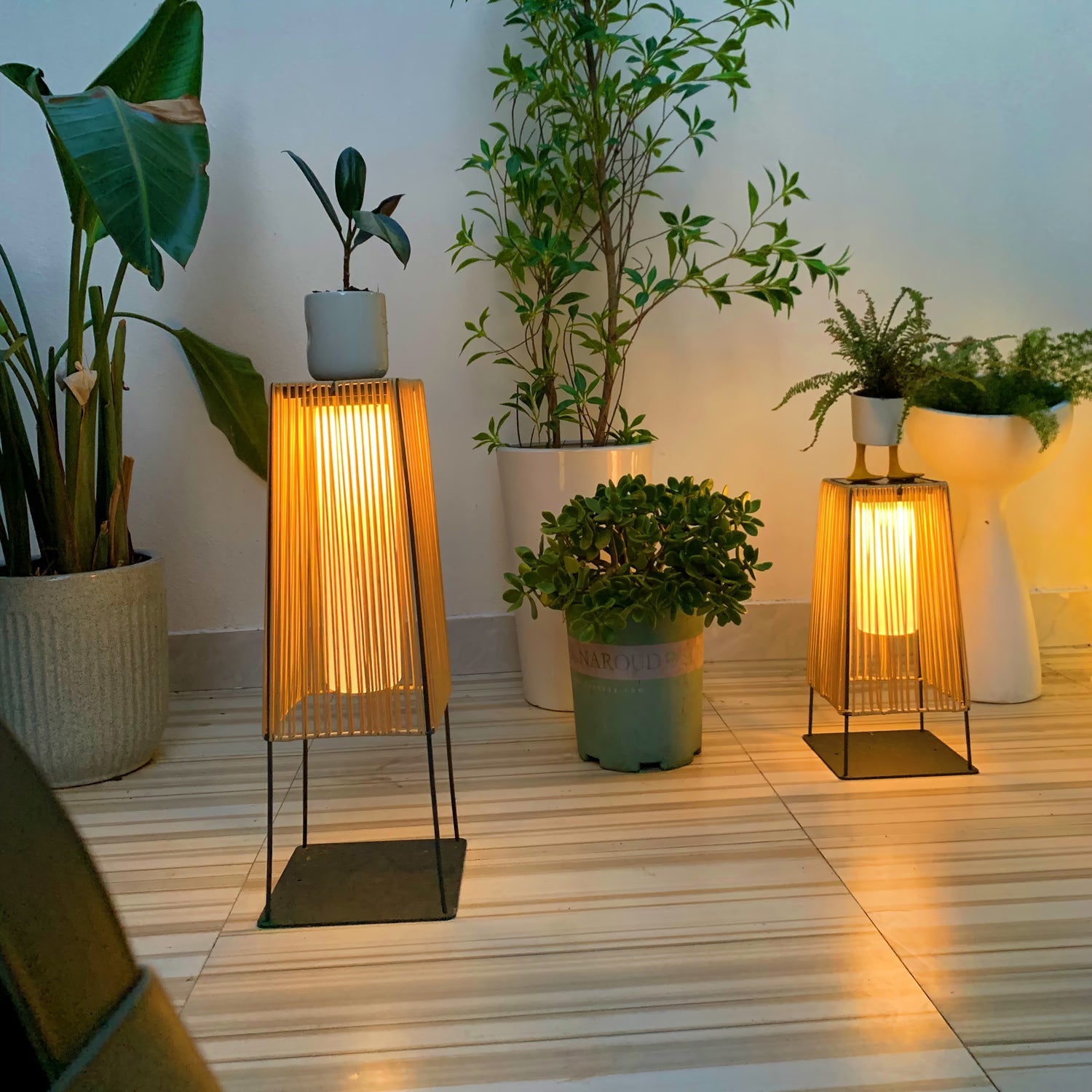 Plastic Rattan Outdoor Post Light - Blowlighting