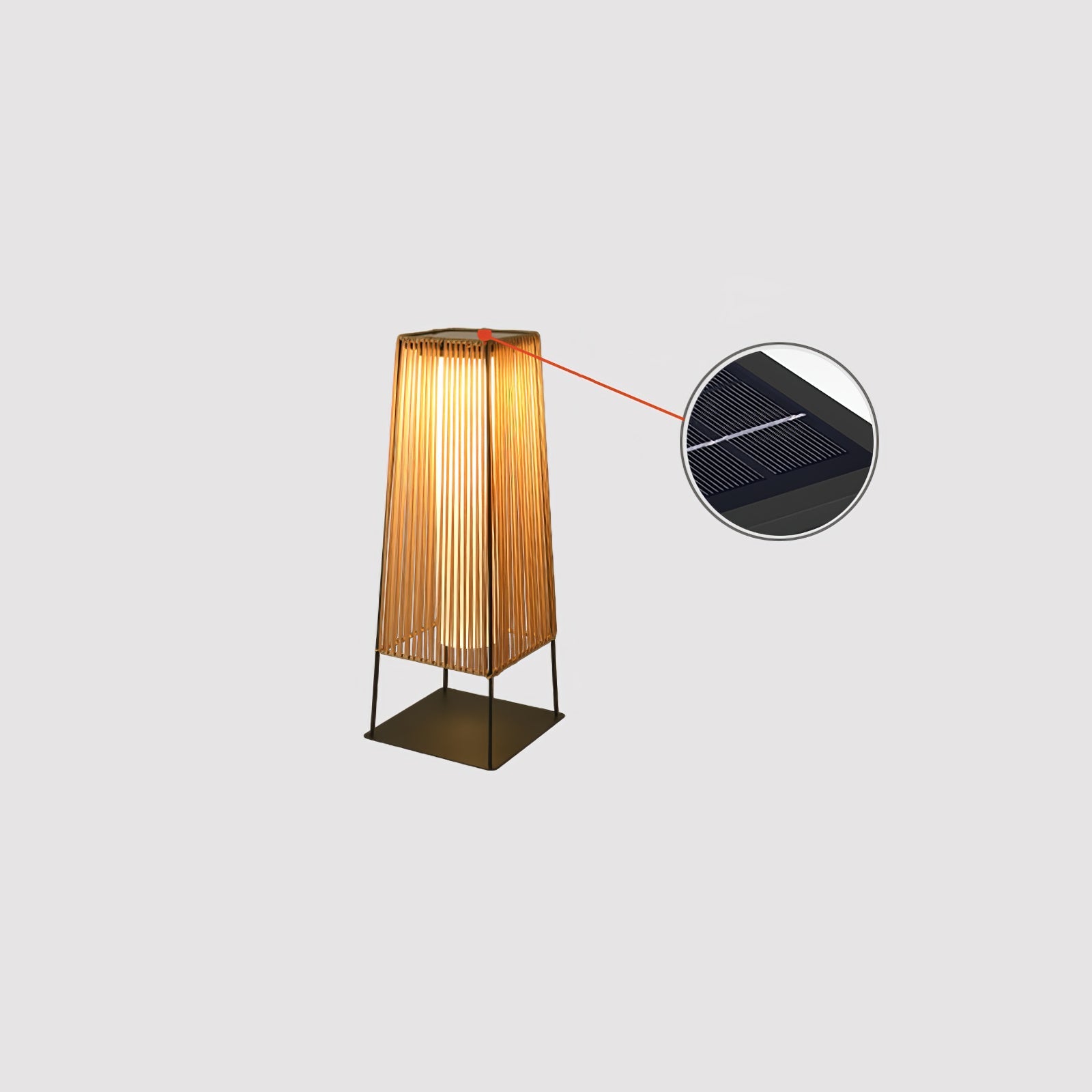 Plastic Rattan Outdoor Post Light - Blowlighting