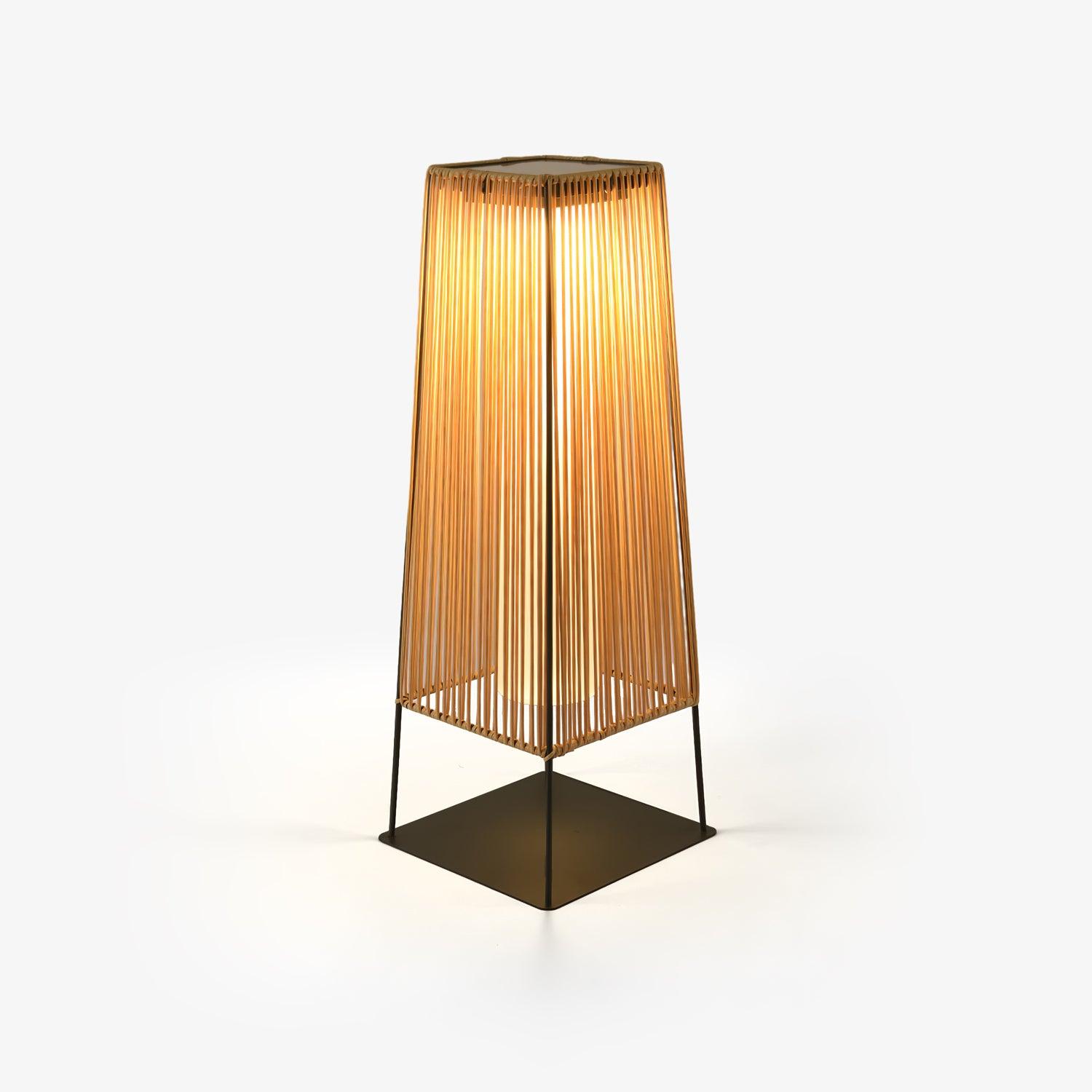 Plastic Rattan Outdoor Post Light - Blowlighting