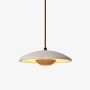 Zodore Wide-Brim Travertine Pendant Light - Blowlighting