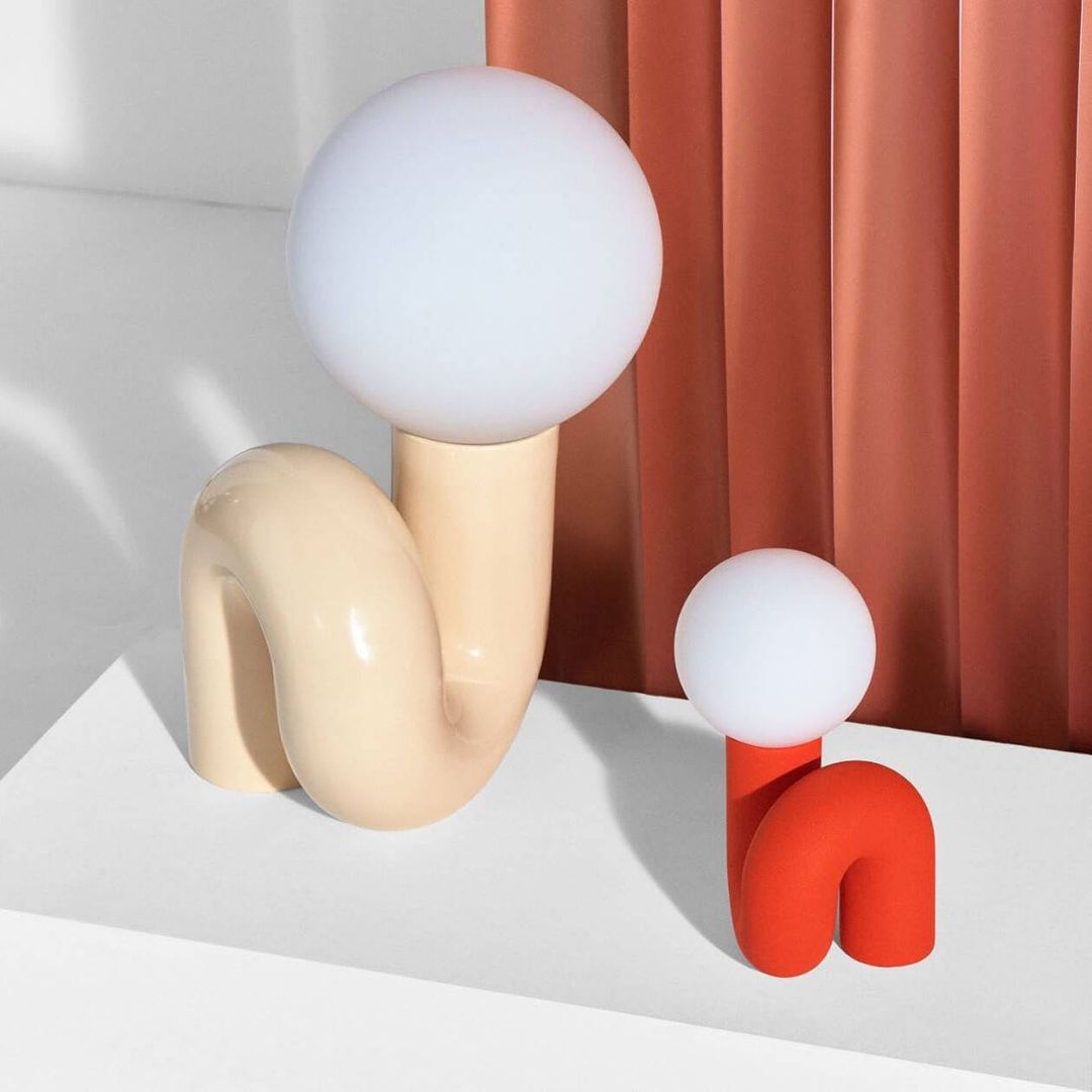 Playful N Shape Table Lamp - Blowlighting