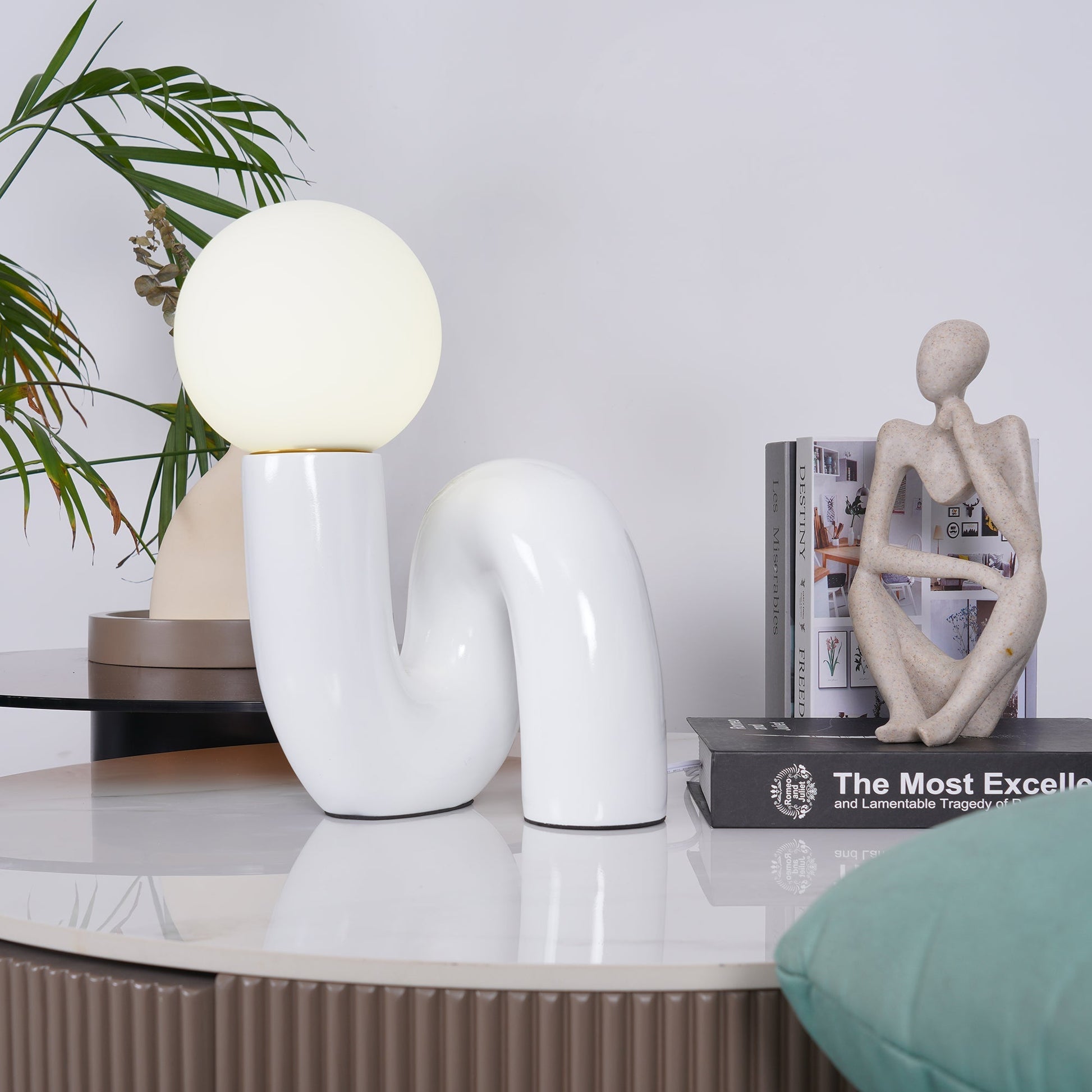 Playful N Shape Table Lamp - Blowlighting