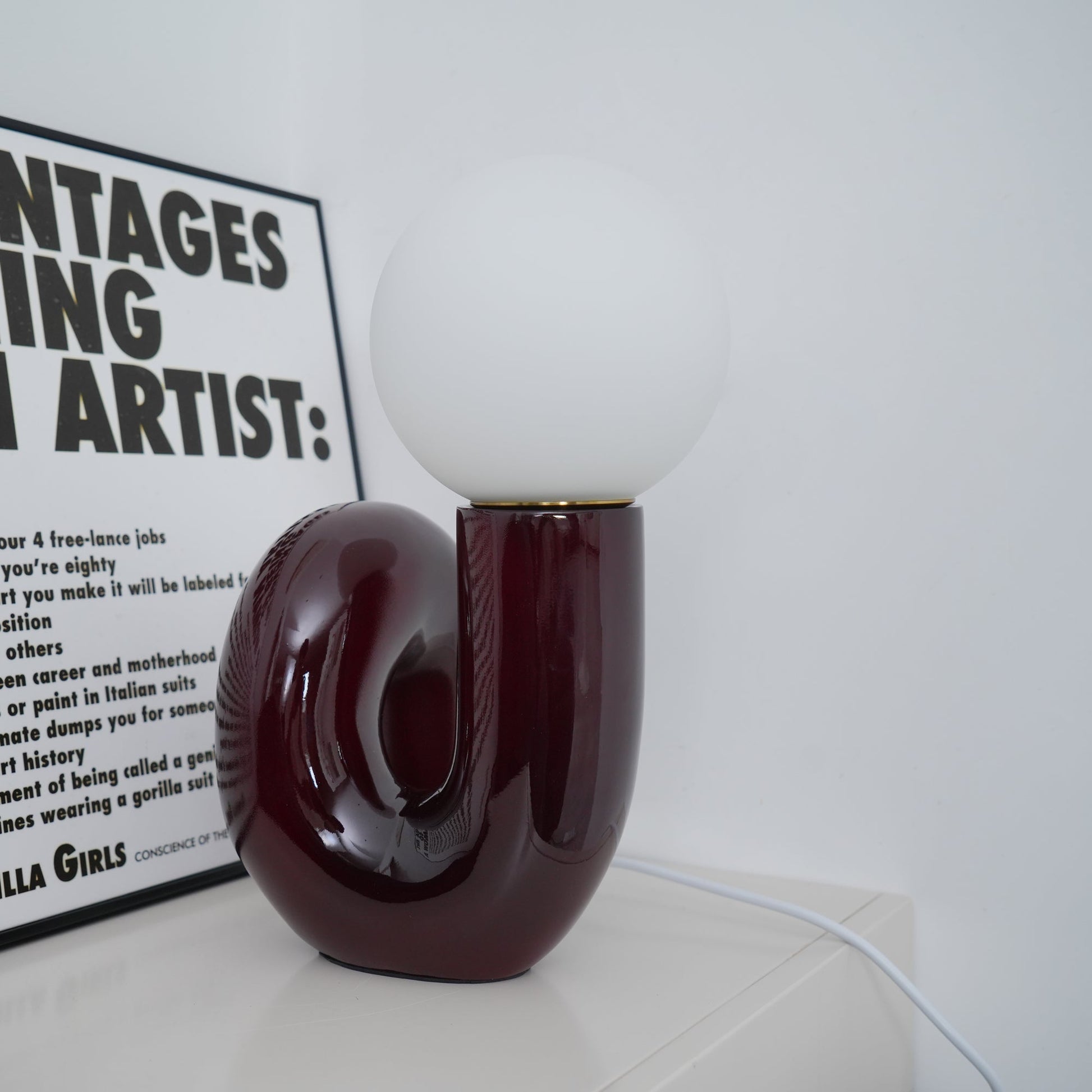 Playful N Shape Table Lamp - Blowlighting