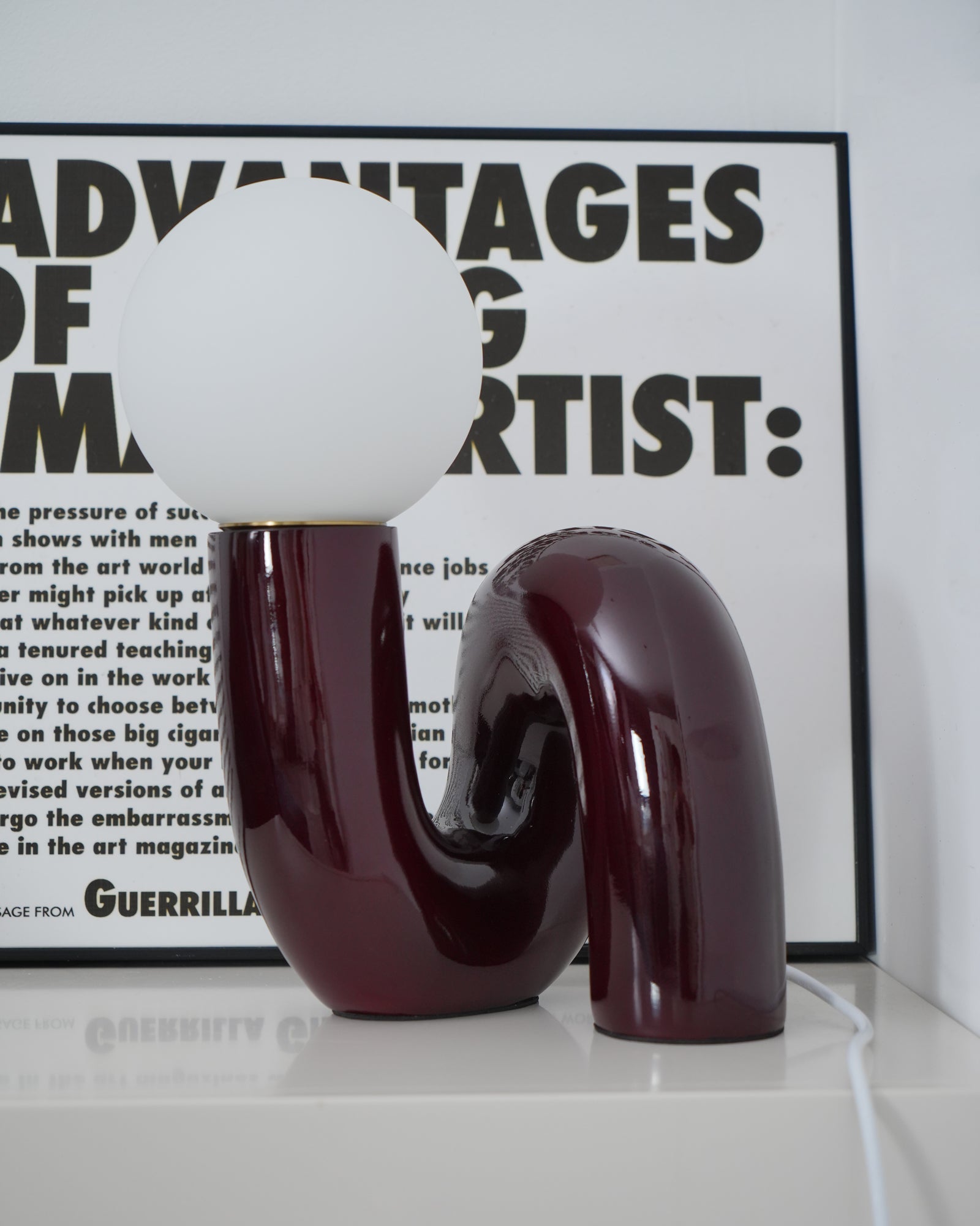 Playful N Shape Table Lamp - Blowlighting