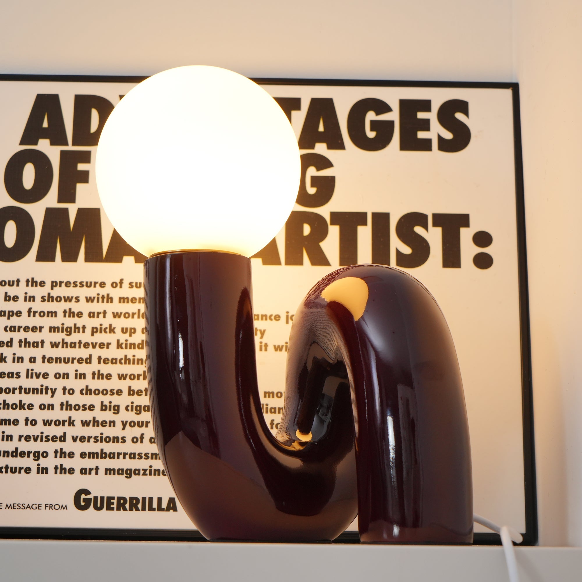 Playful N Shape Table Lamp - Blowlighting