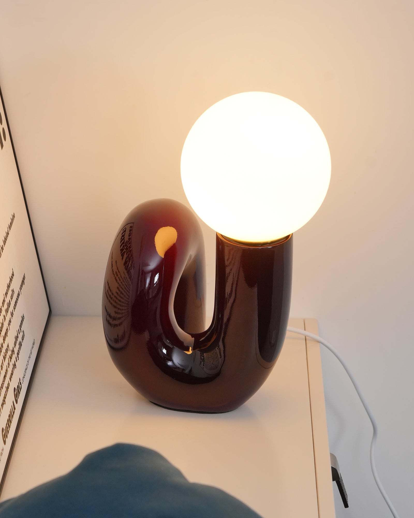Playful N Shape Table Lamp - Blowlighting