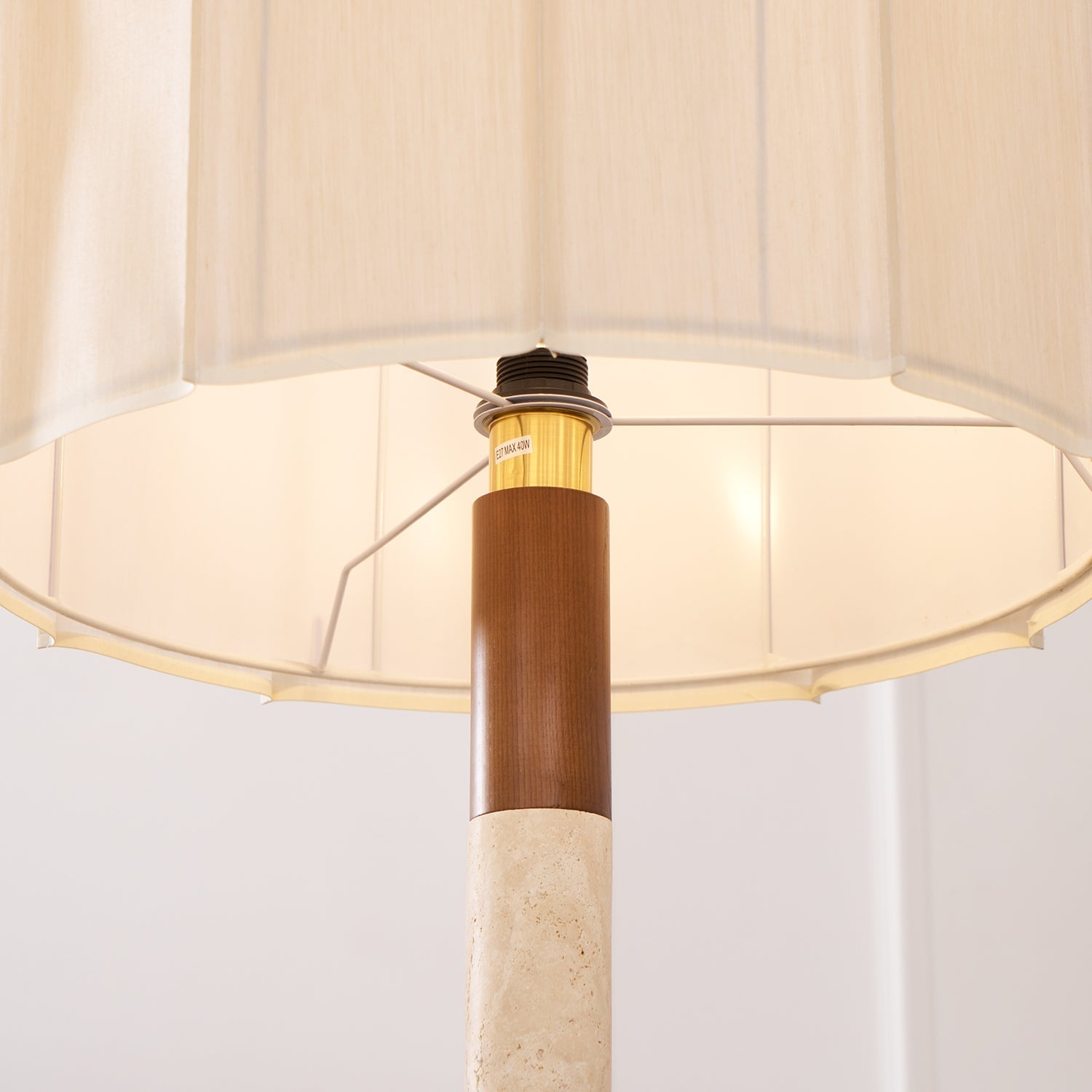 Calypso Modern Travertine Floor Light