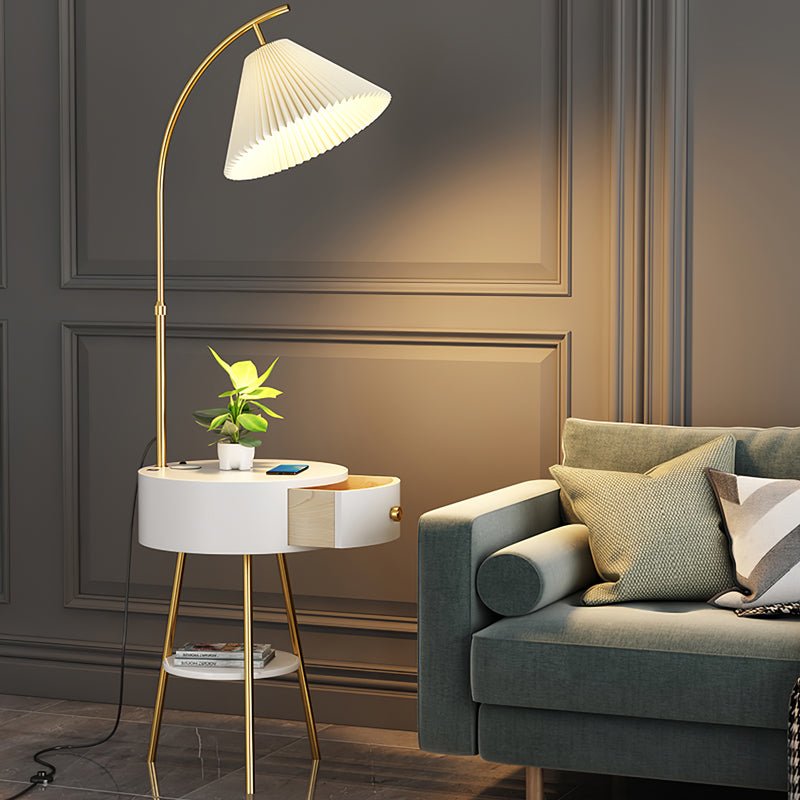 Pleated Arc Floor Light - Blowlighting