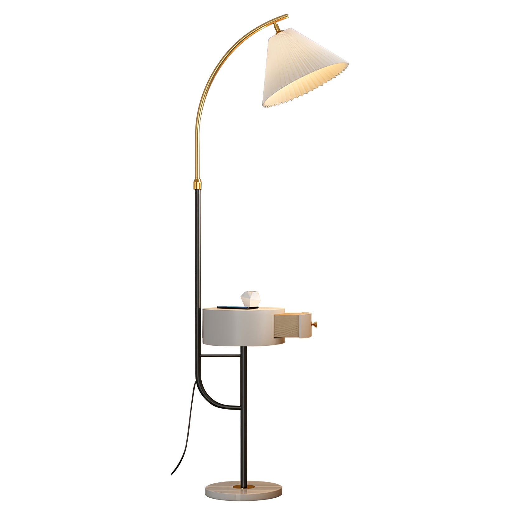 Pleated Arc Floor Light - Blowlighting