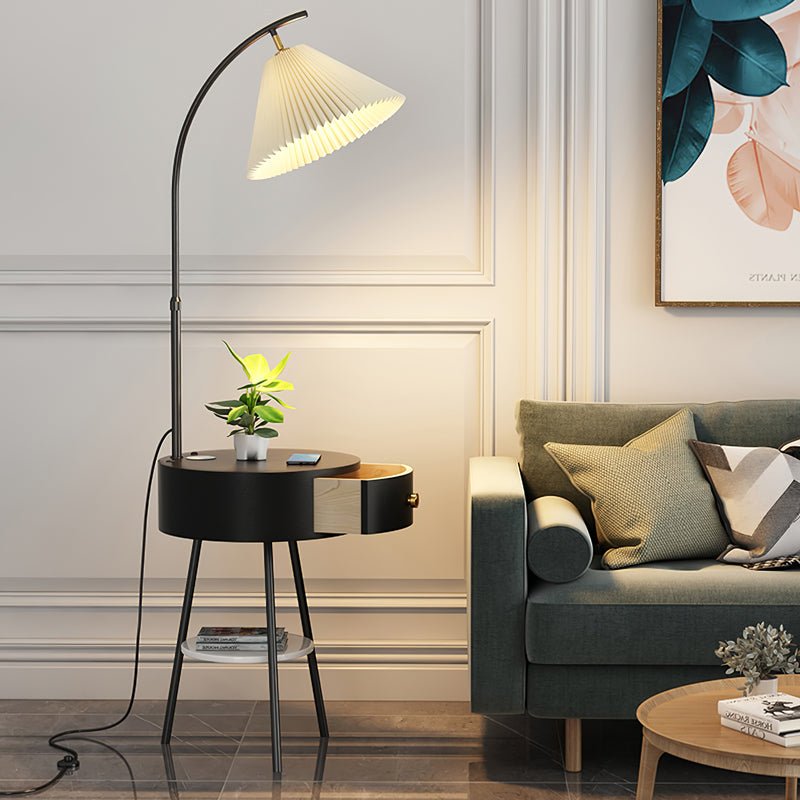 Pleated Arc Floor Light - Blowlighting