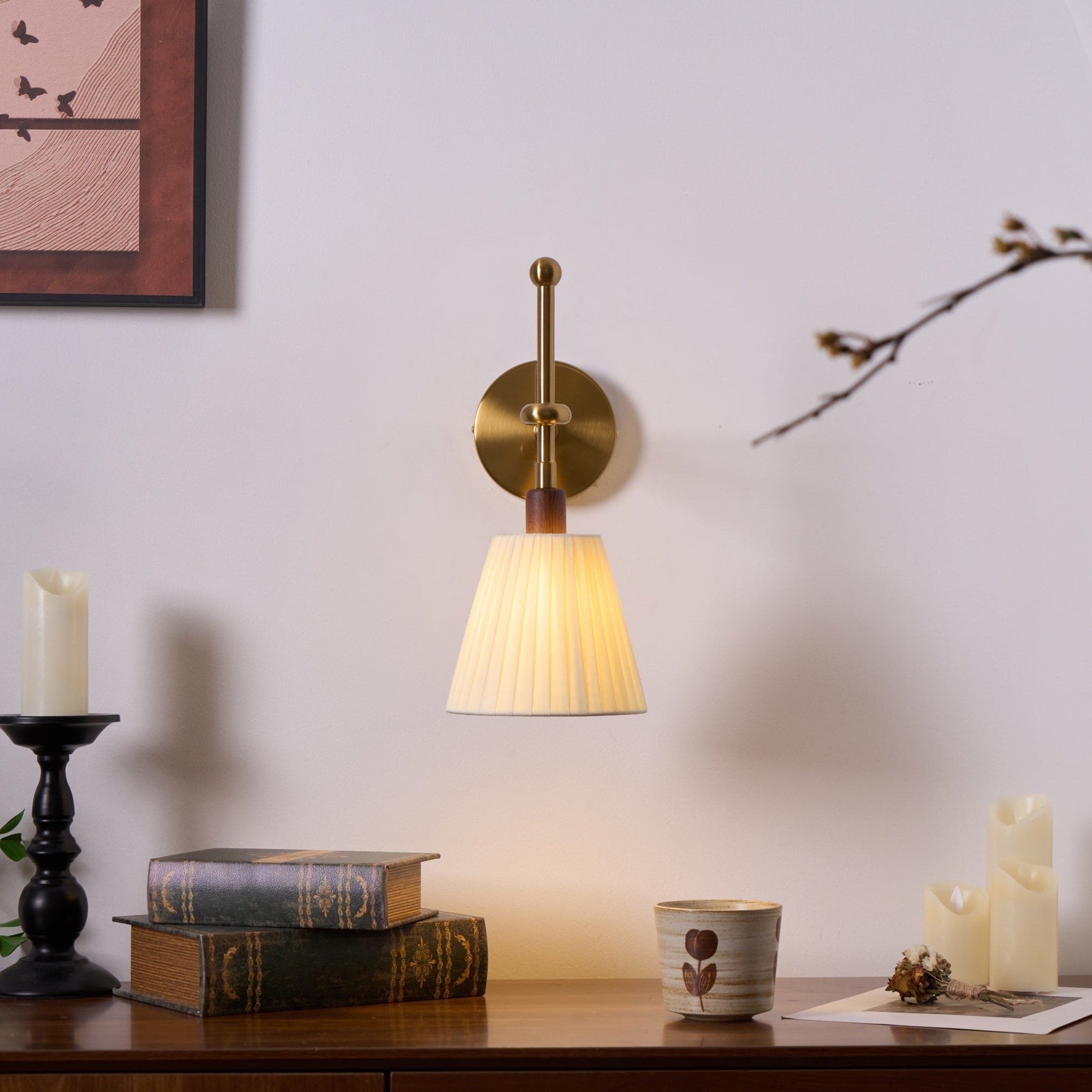 Pleated Fabric Wall Lamp - Blowlighting