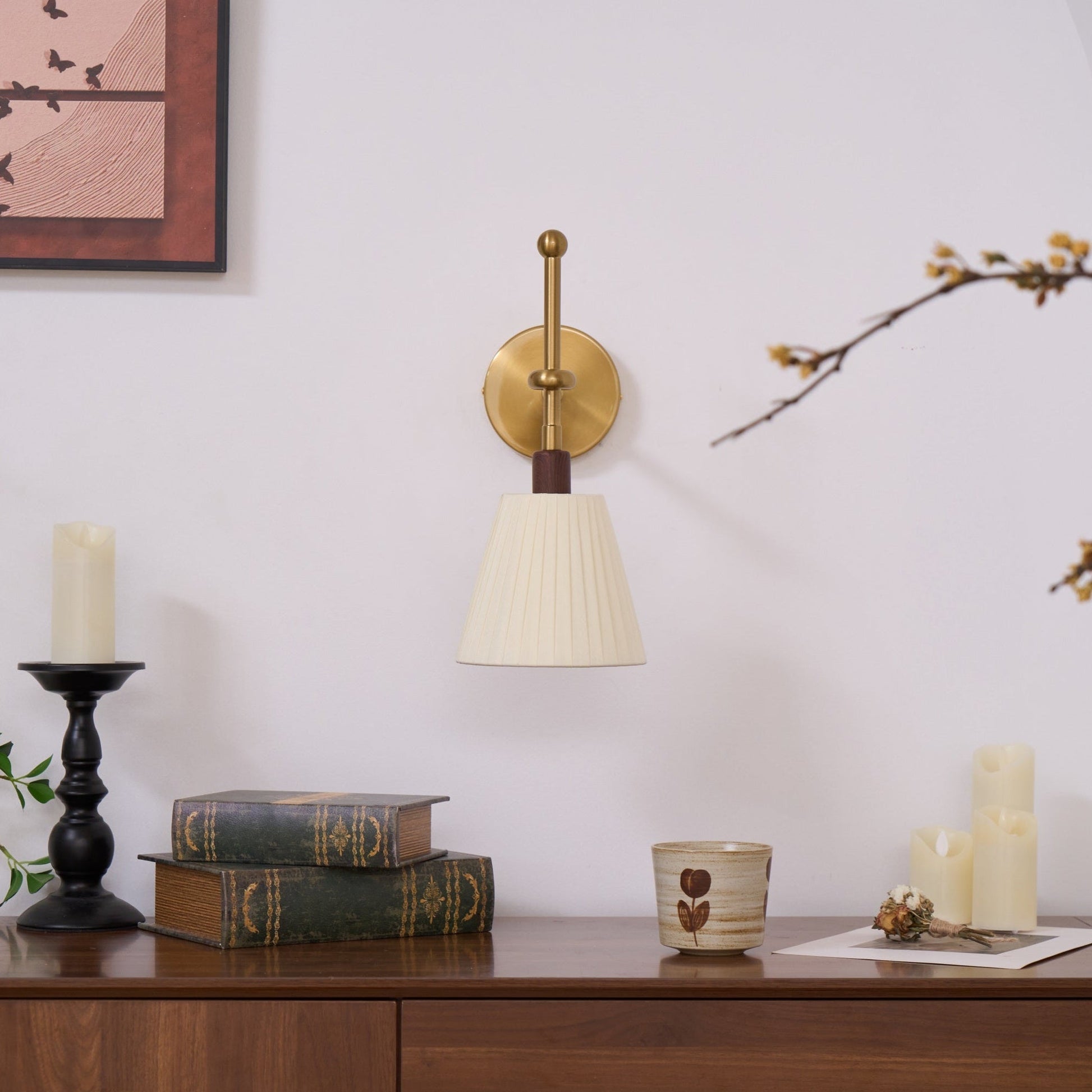 Pleated Fabric Wall Lamp - Blowlighting
