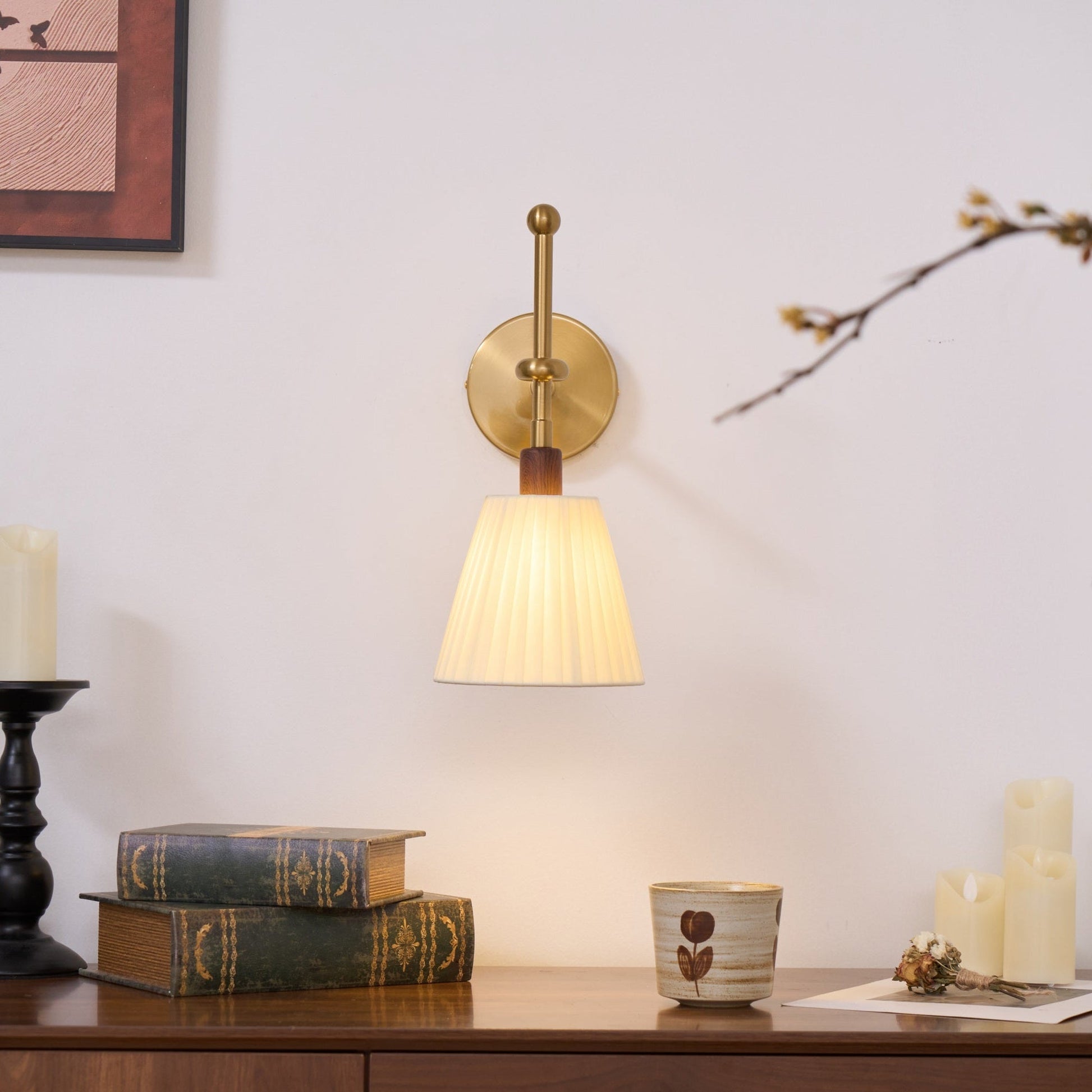 Pleated Fabric Wall Lamp - Blowlighting