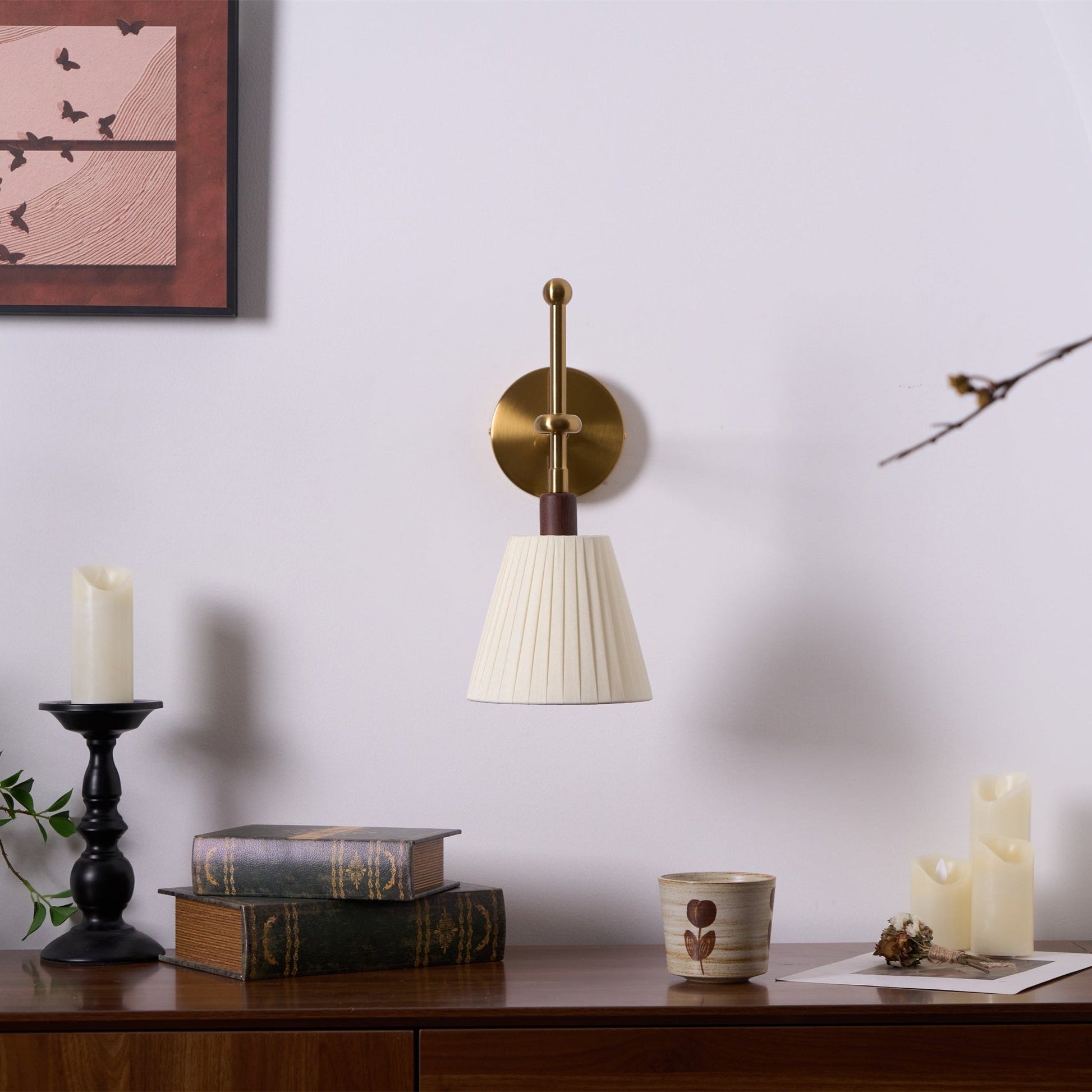 Pleated Fabric Wall Lamp - Blowlighting