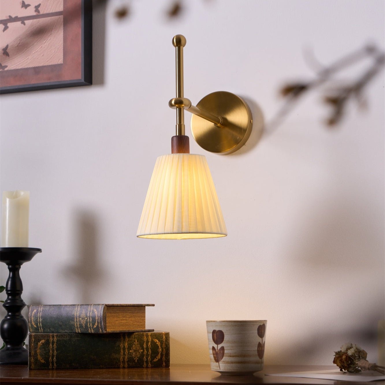 Pleated Fabric Wall Lamp - Blowlighting