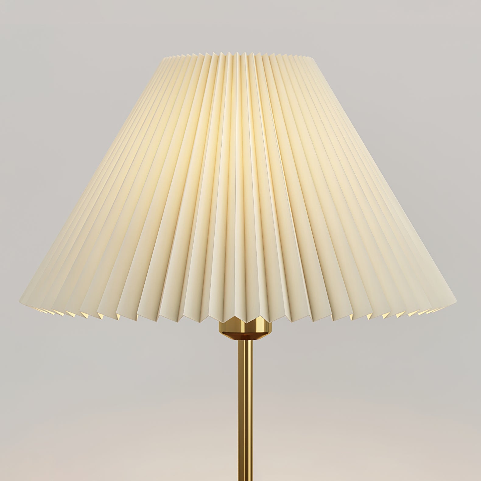 Pleated Walnut Table Lamp - Blowlighting