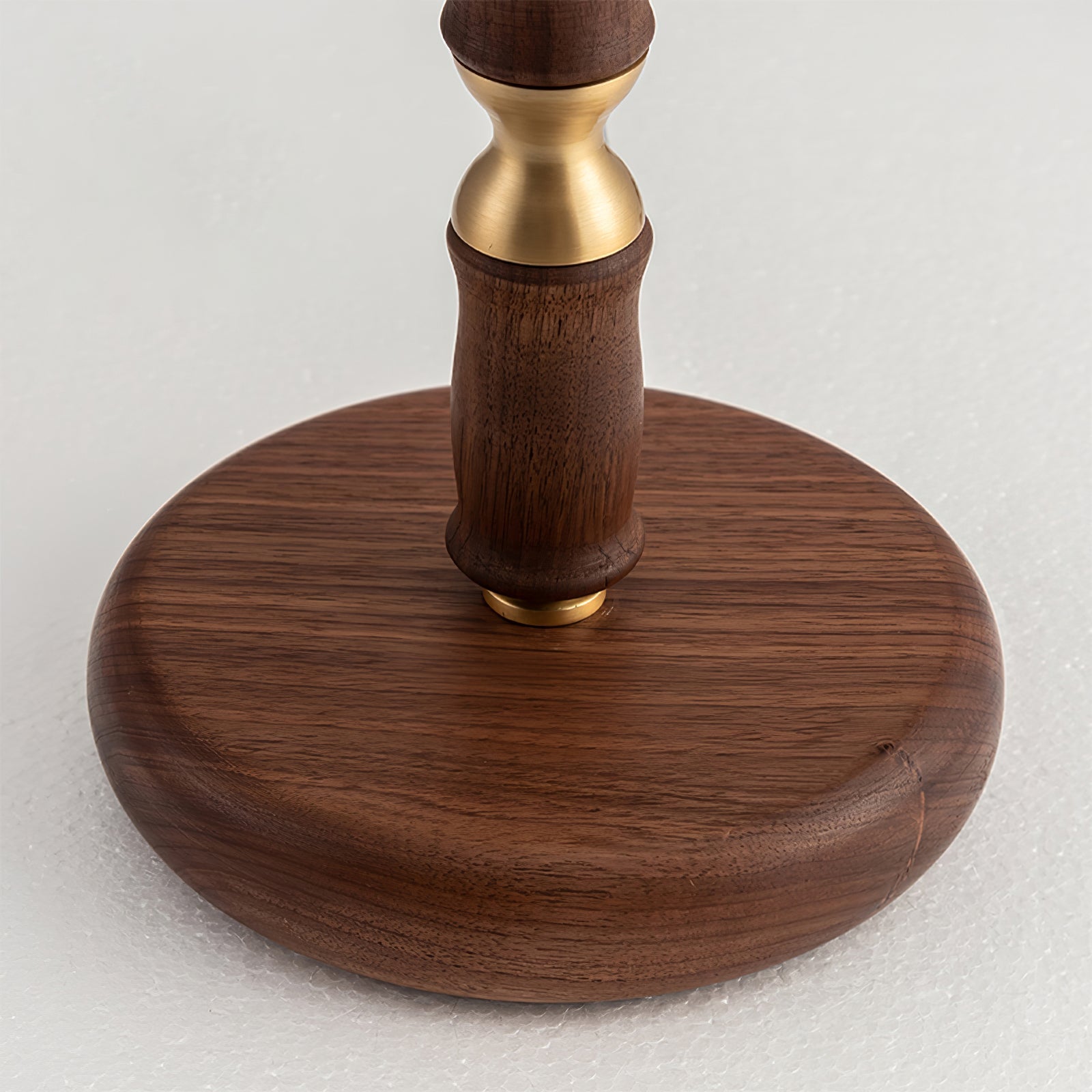 Pleated Walnut Table Lamp - Blowlighting
