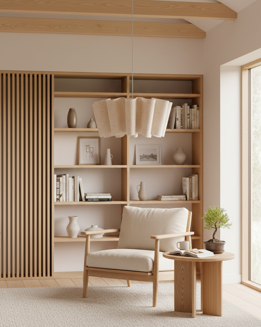 Pleora Modern Fabric Pendant Light