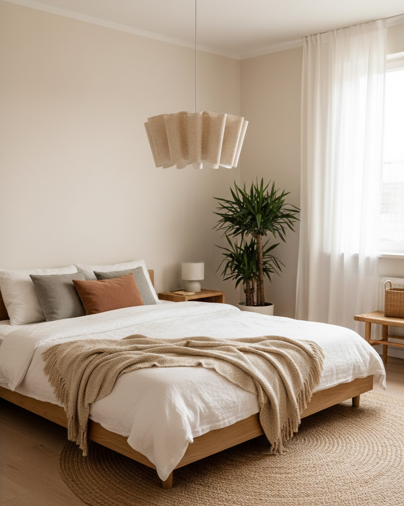 Pleora Modern Fabric Pendant Light