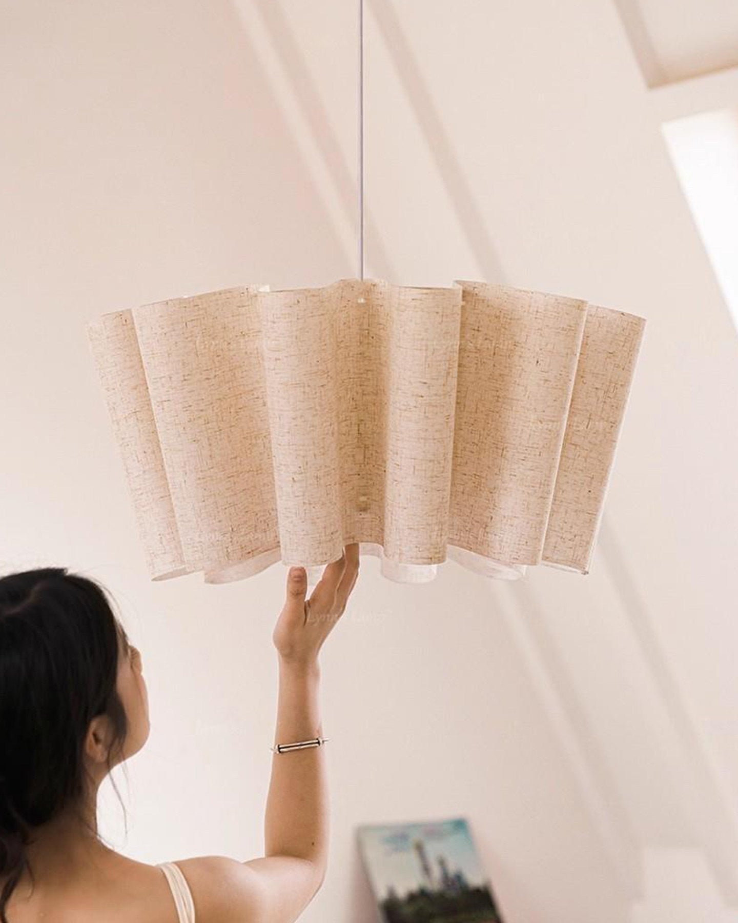 Pleora Modern Fabric Pendant Light