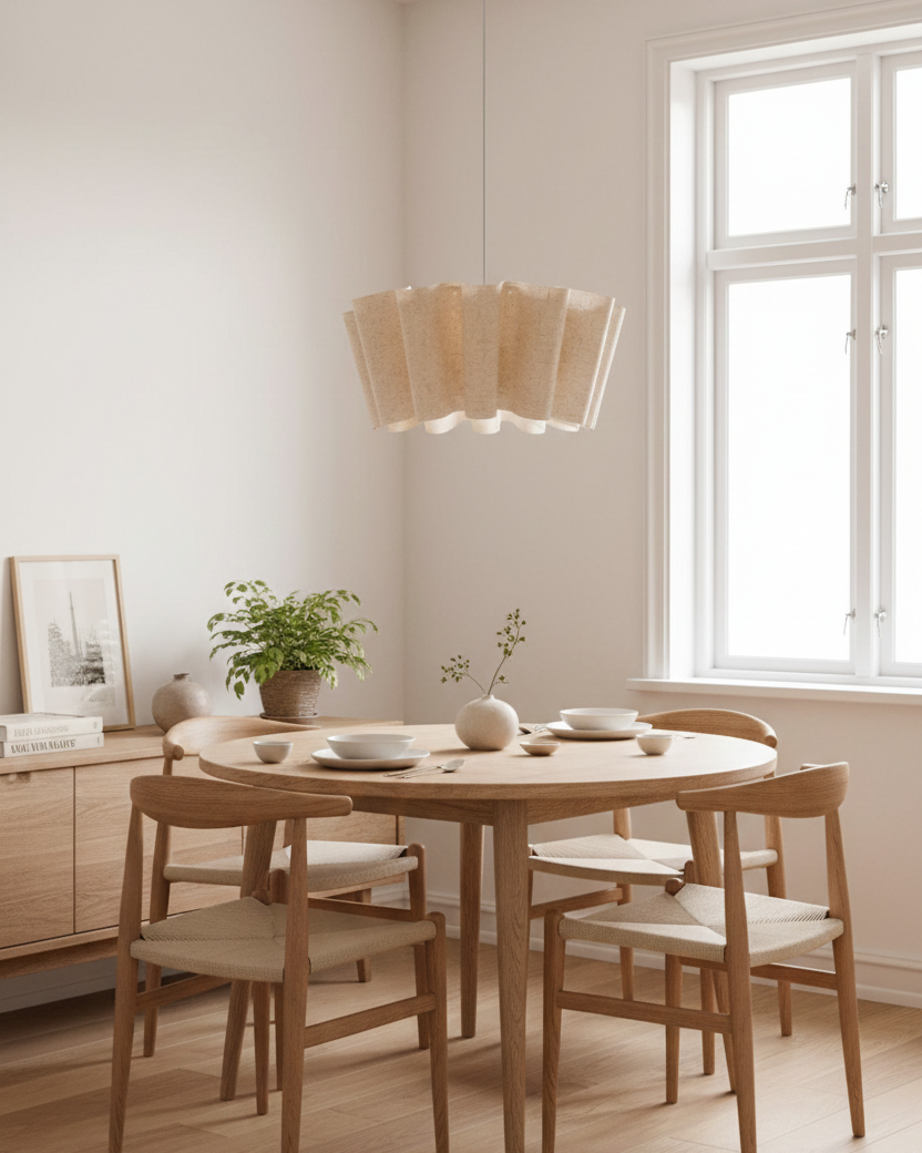 Pleora Modern Fabric Pendant Light