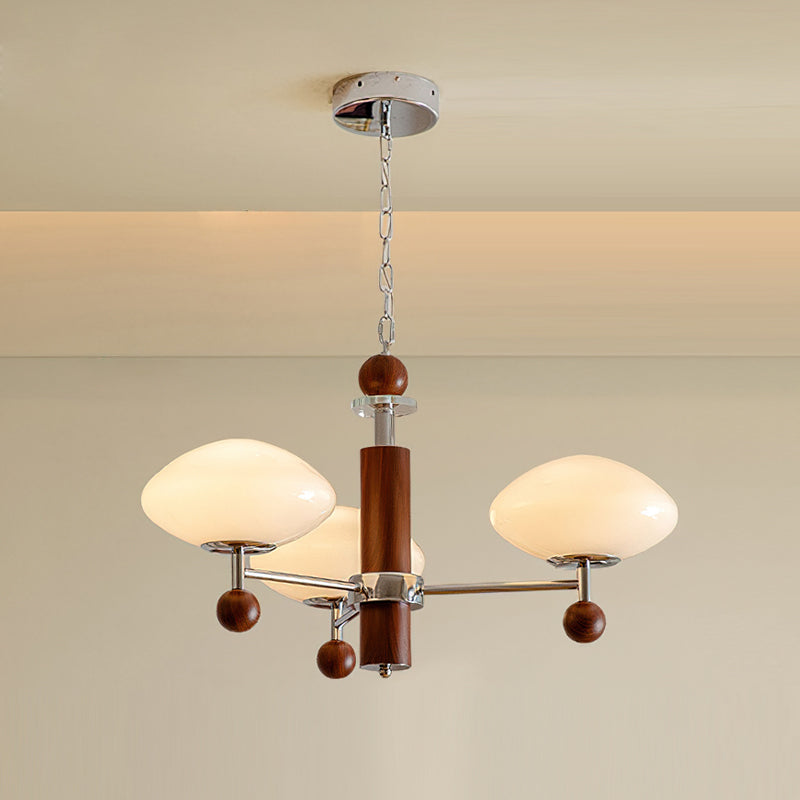 Pointed Modern Glass Chandelier