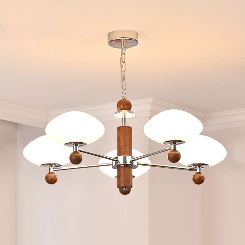 Pointed Modern Glass Chandelier