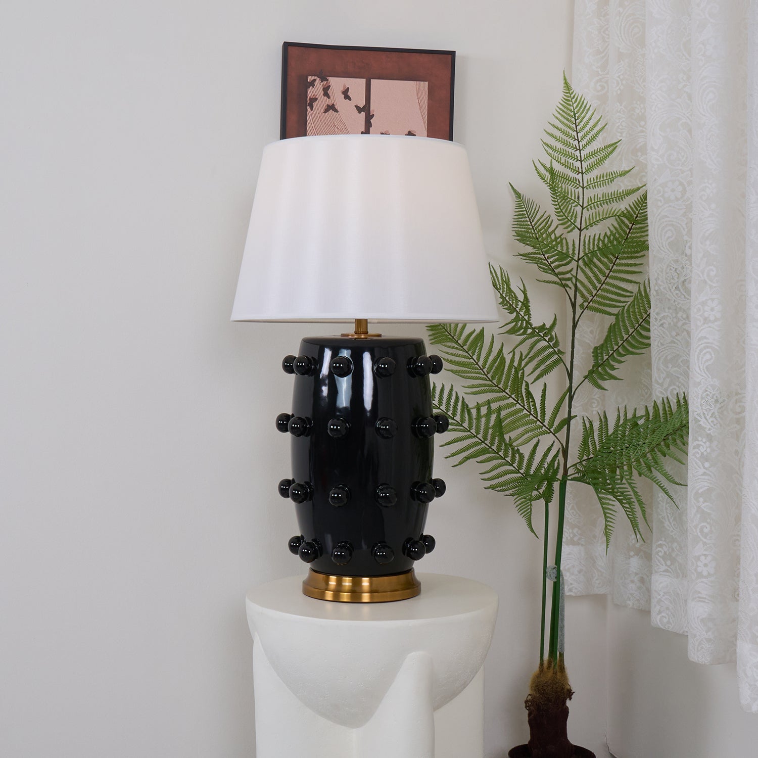 Polka Dot Porcelain Table Lamp - Blowlighting