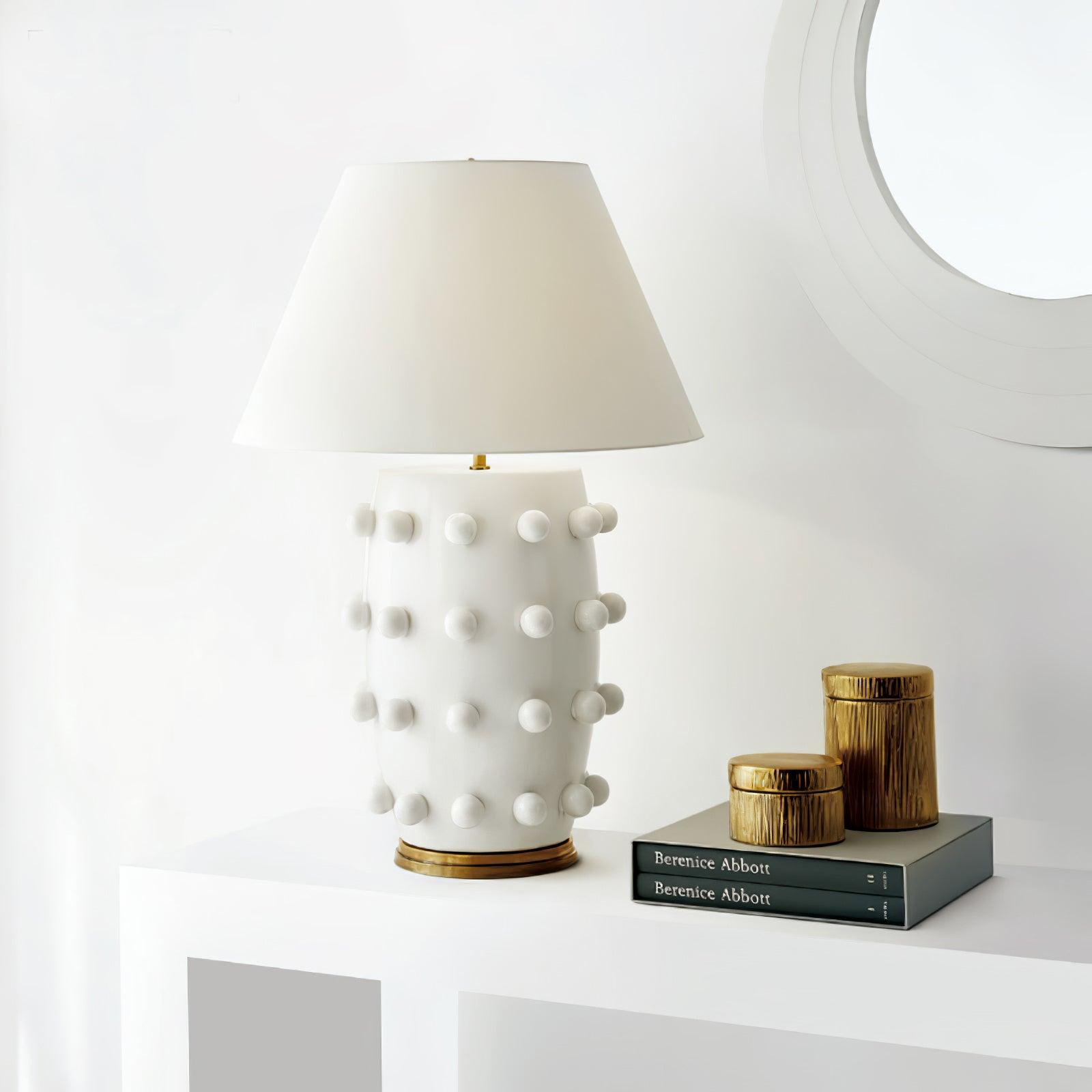 Polka Dot Porcelain Table Lamp - Blowlighting