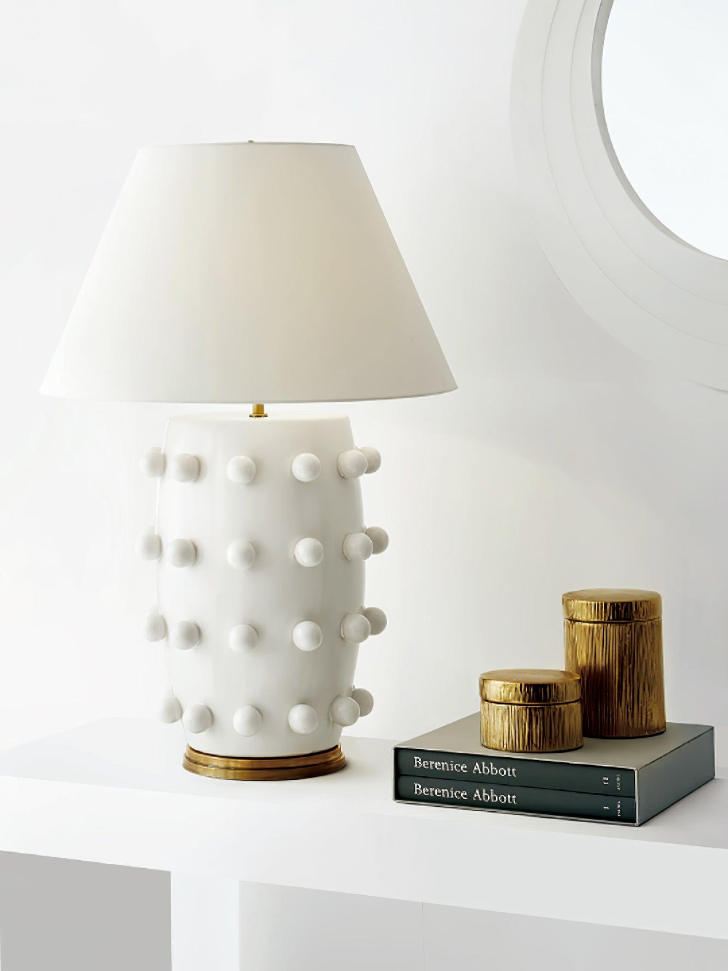 Polka Dot Porcelain Table Lamp - Blowlighting