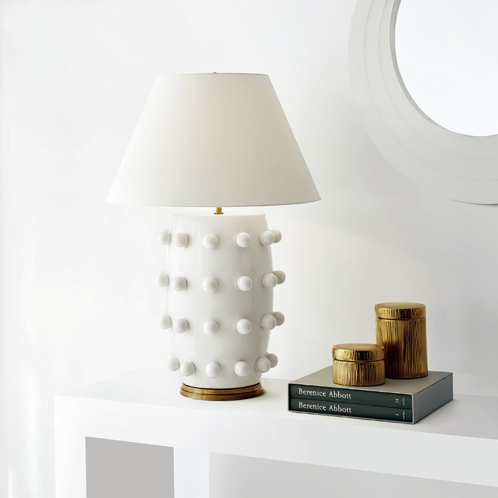 Polka Dot Porcelain Table Lamp - Blowlighting