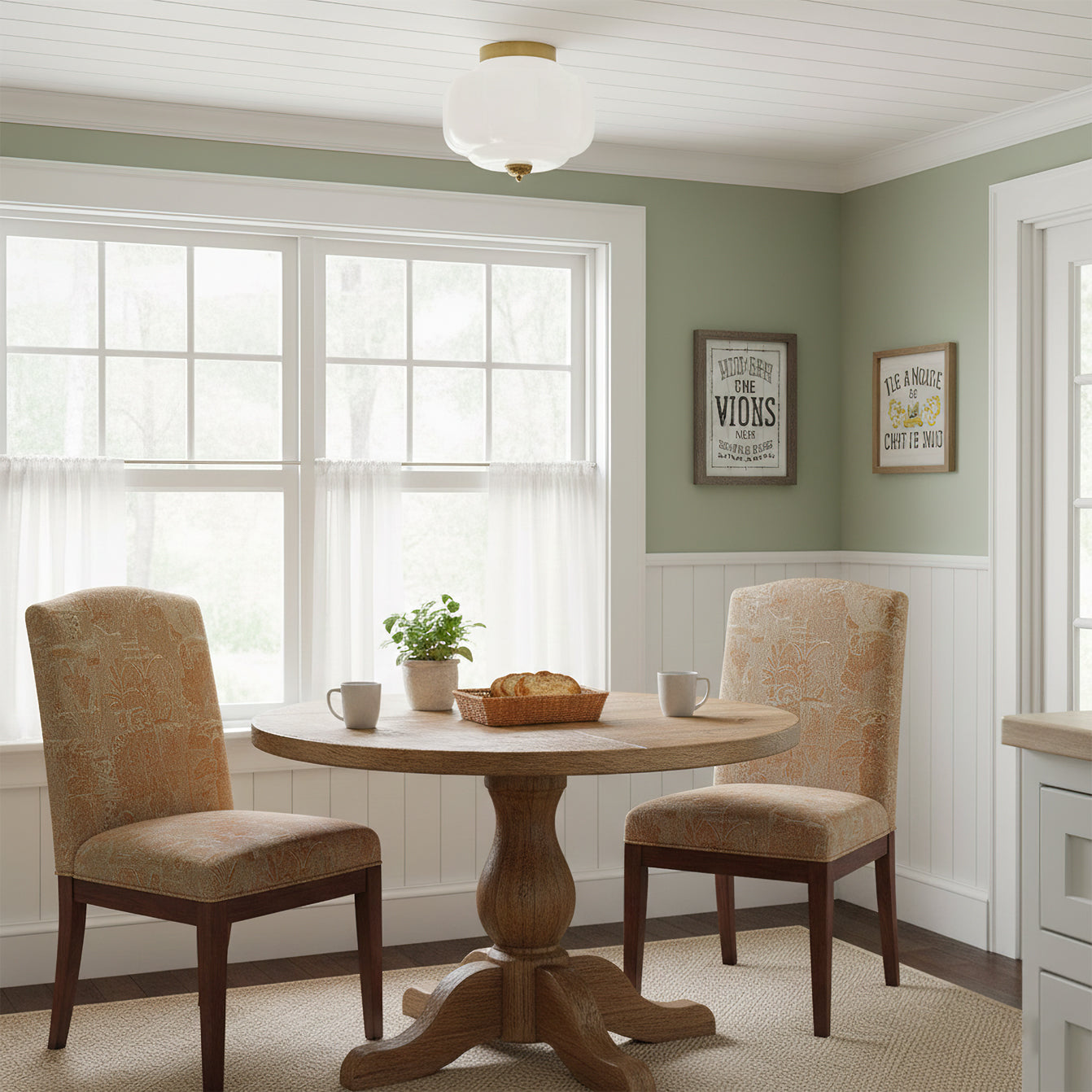 Poppy Retro Glass Ceiling Light