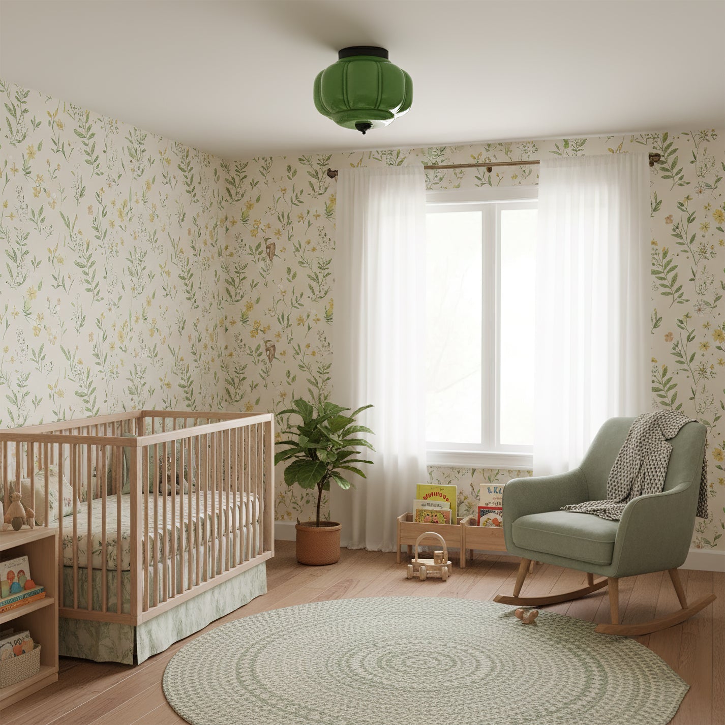 Poppy Retro Glass Ceiling Light