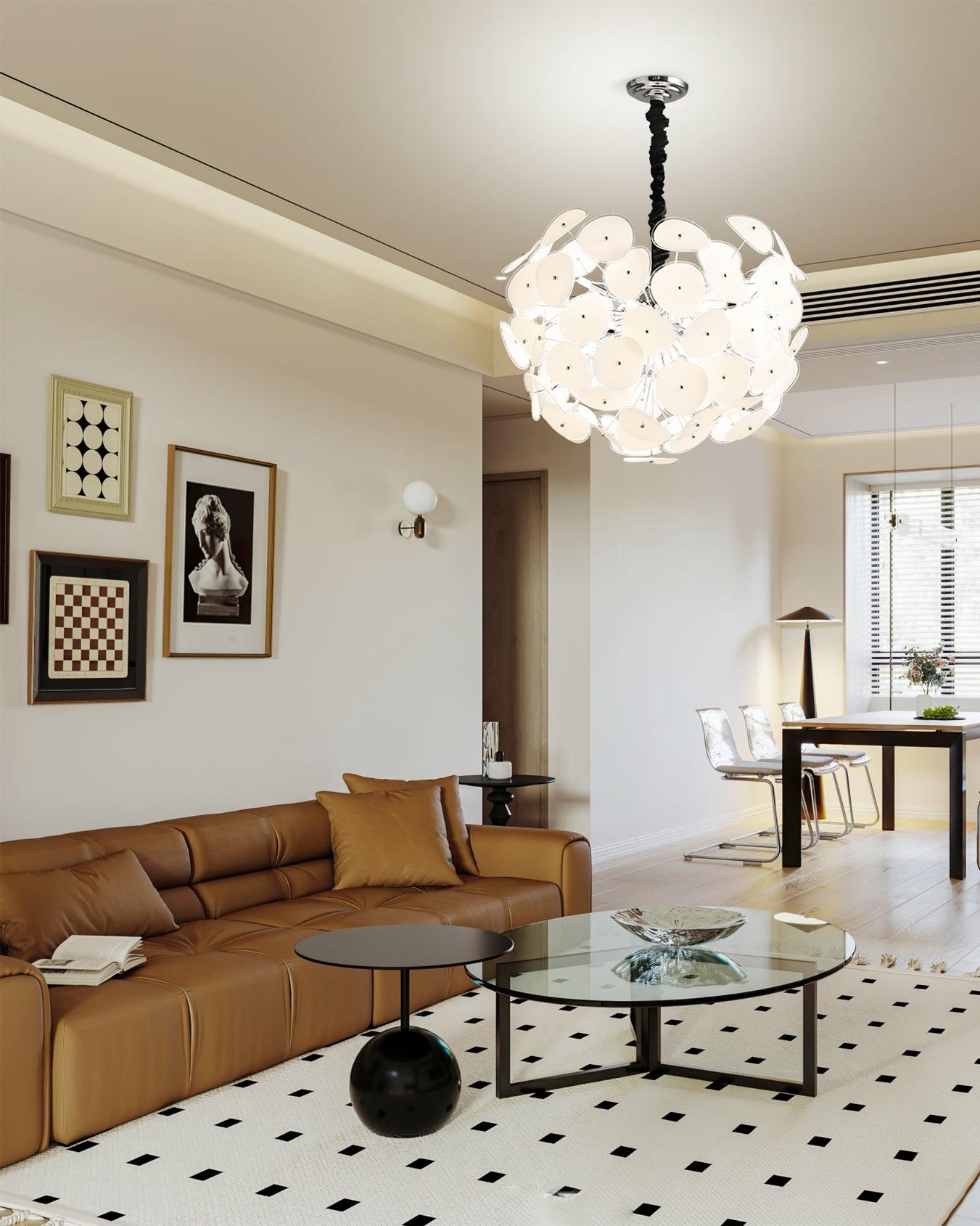 Poppy Glass Chandelier - Blowlighting