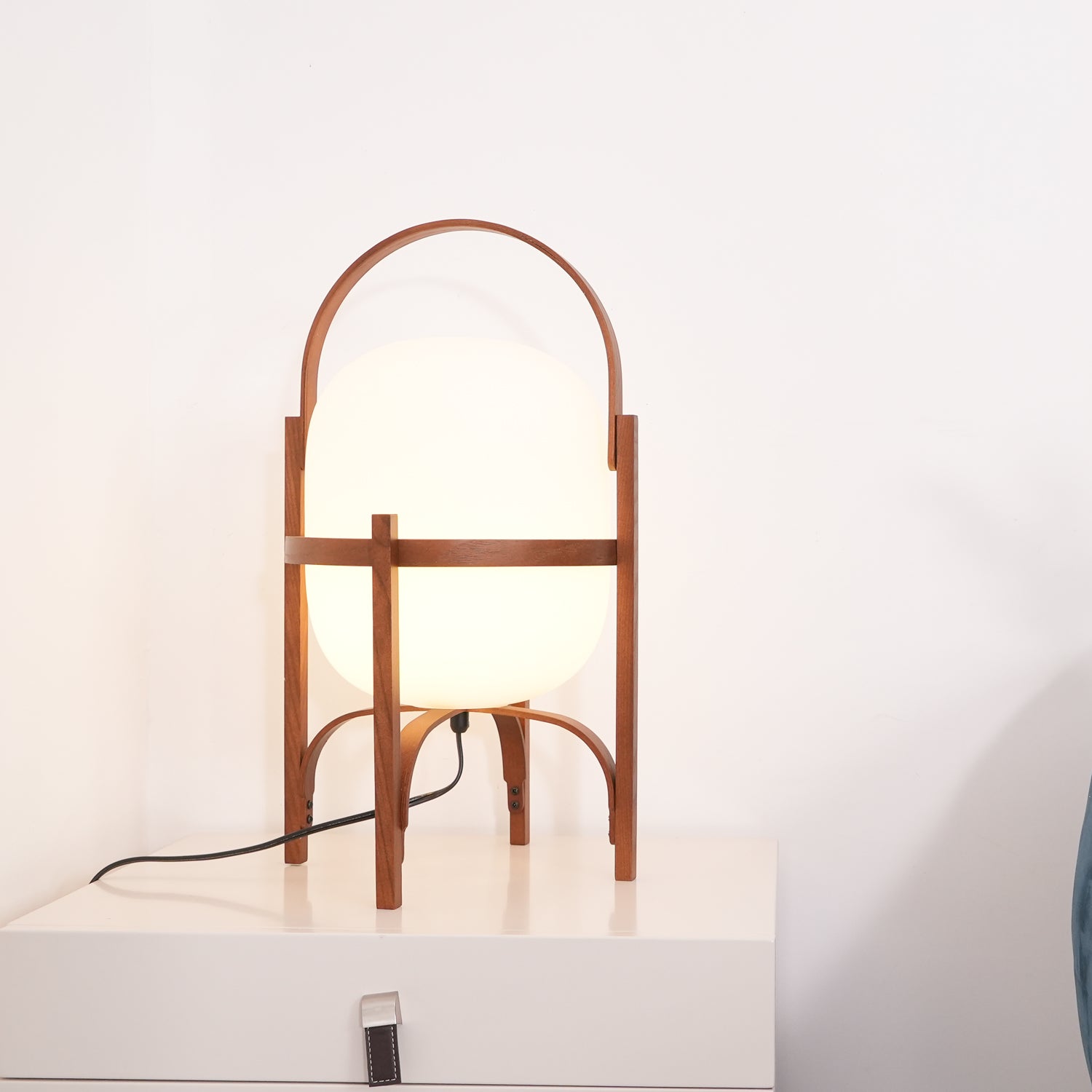 Portable Lantern Glass Table Lamp - Blowlighting