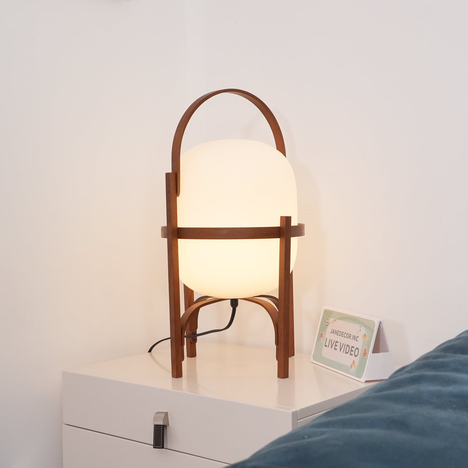 Portable Lantern Glass Table Lamp - Blowlighting