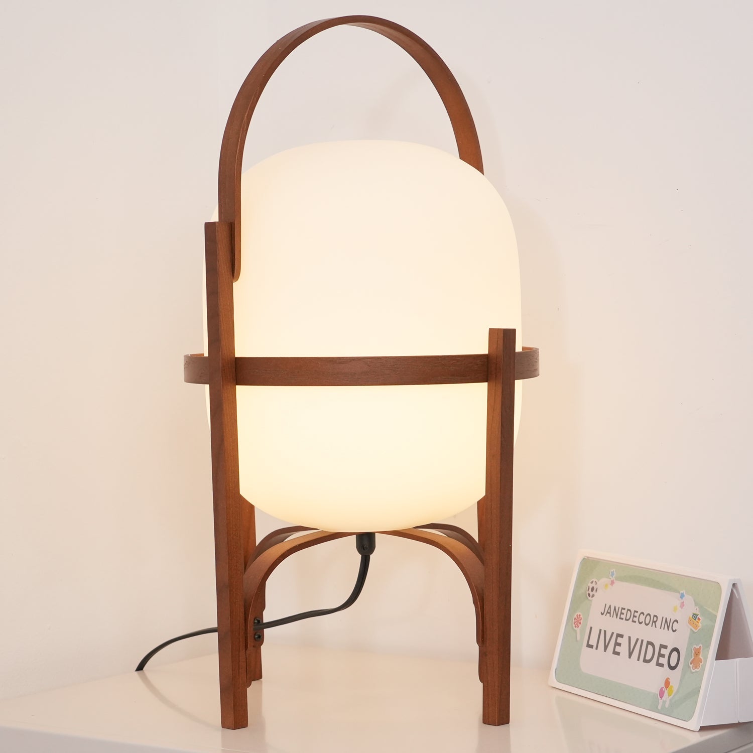 Portable Lantern Glass Table Lamp - Blowlighting