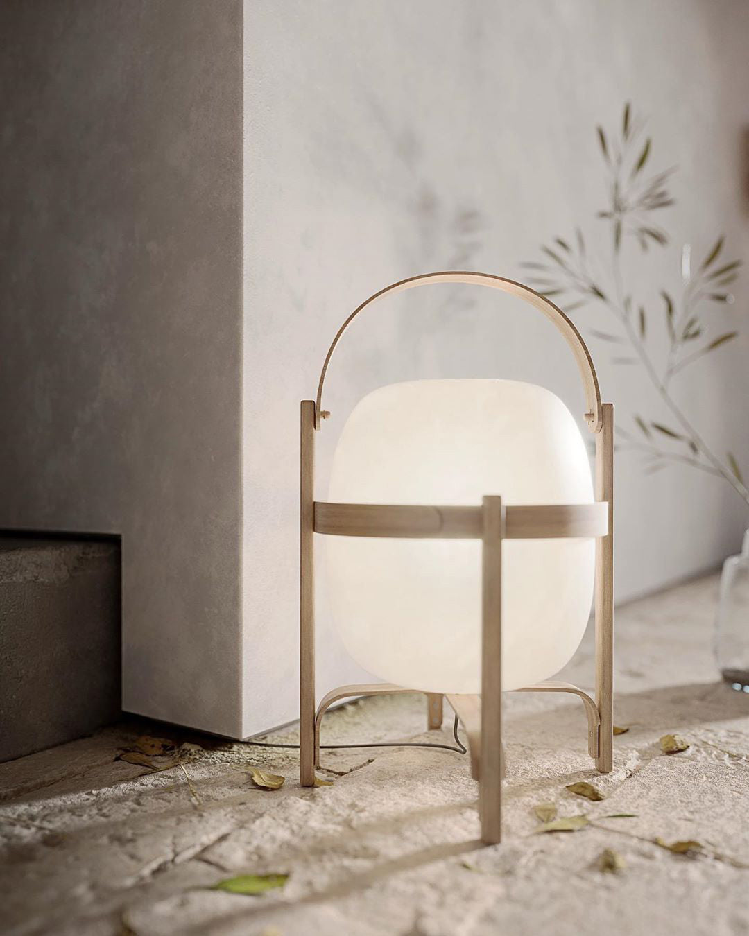 Portable Lantern Glass Table Lamp - Blowlighting